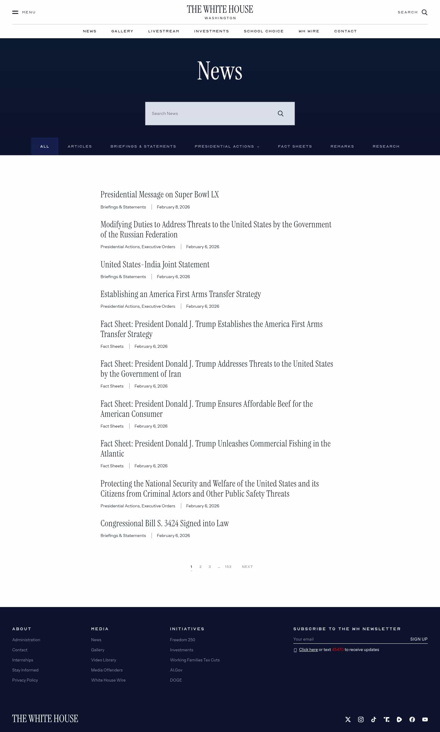 Latest website image capture