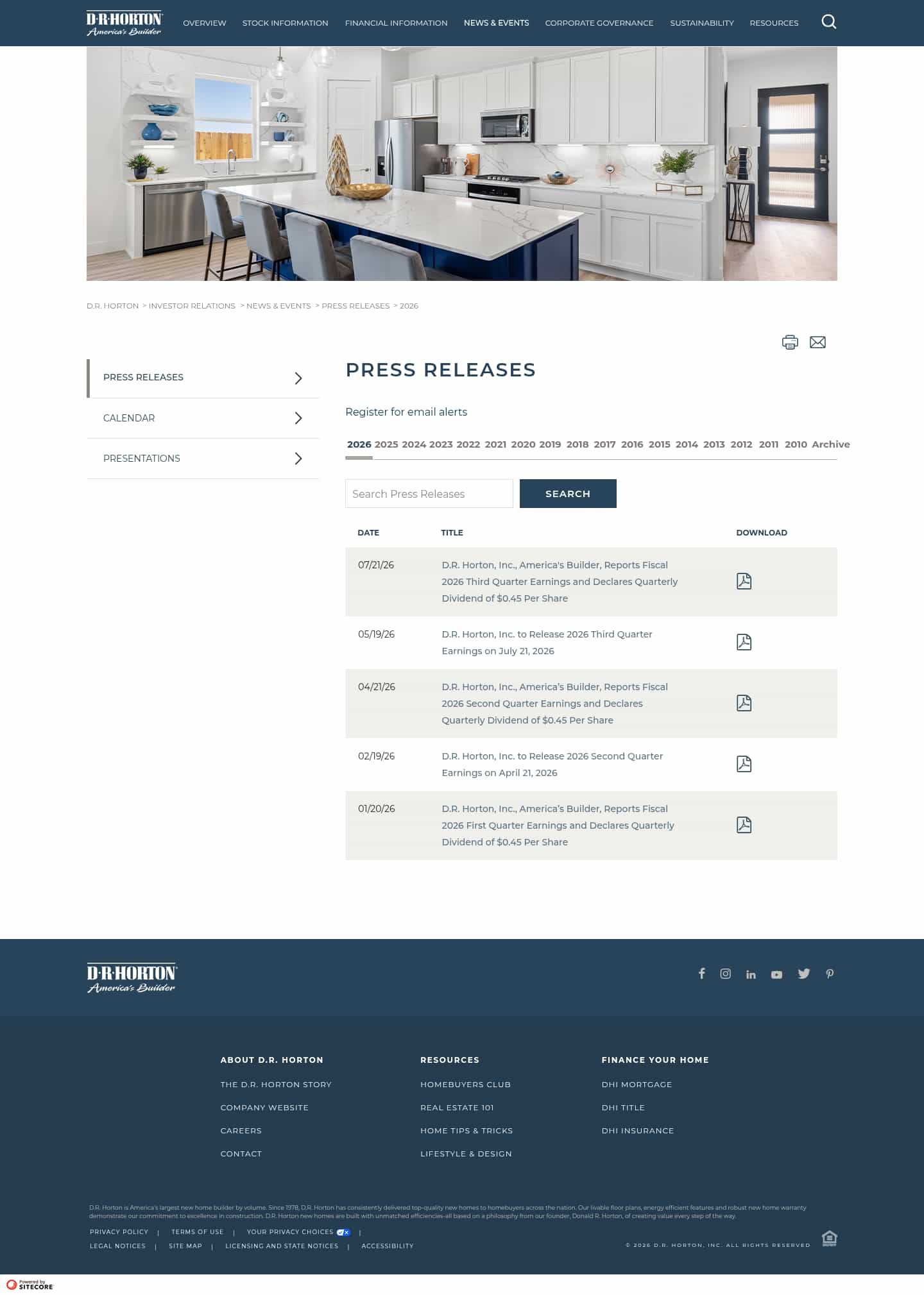 Latest website image capture