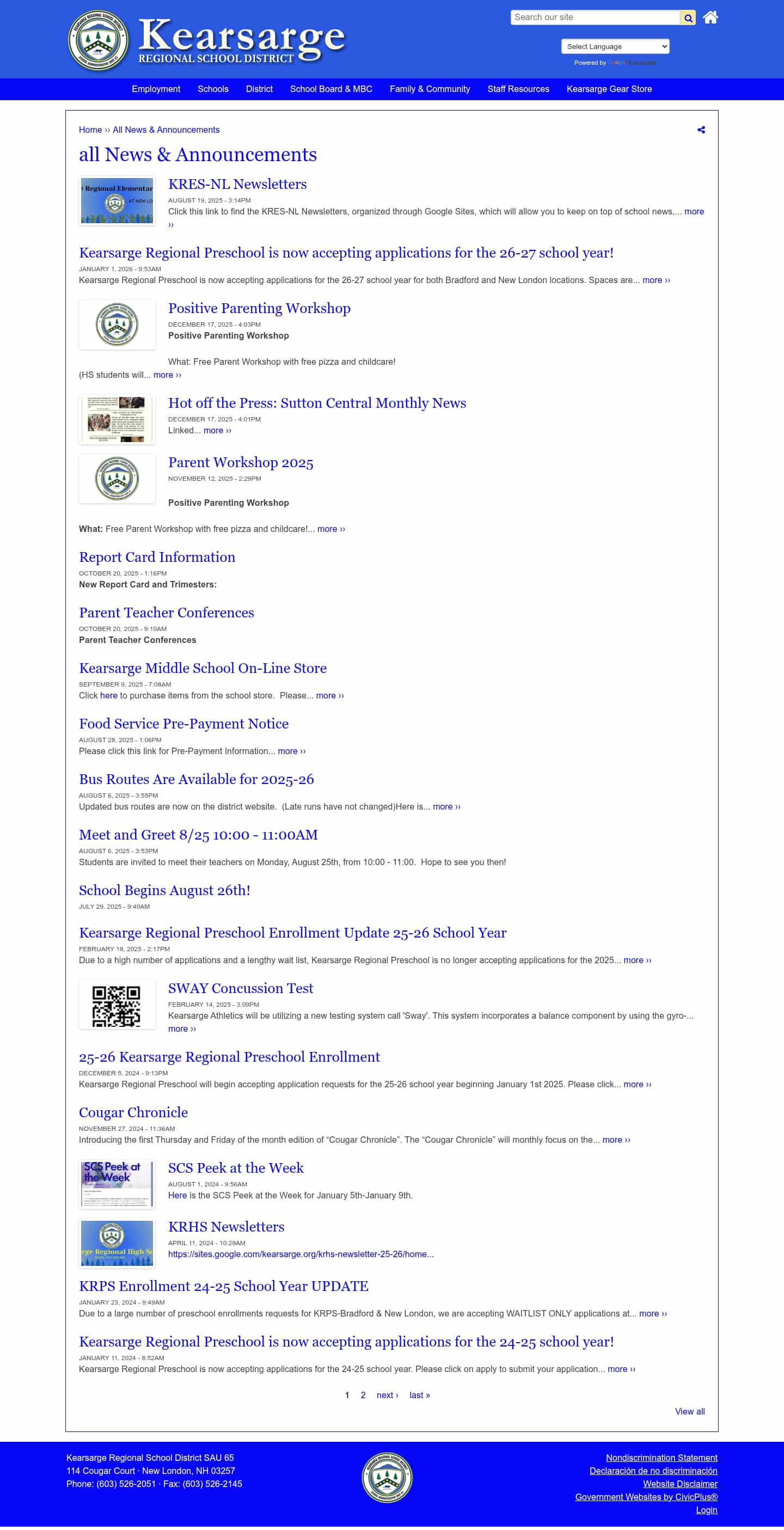 Latest website image capture