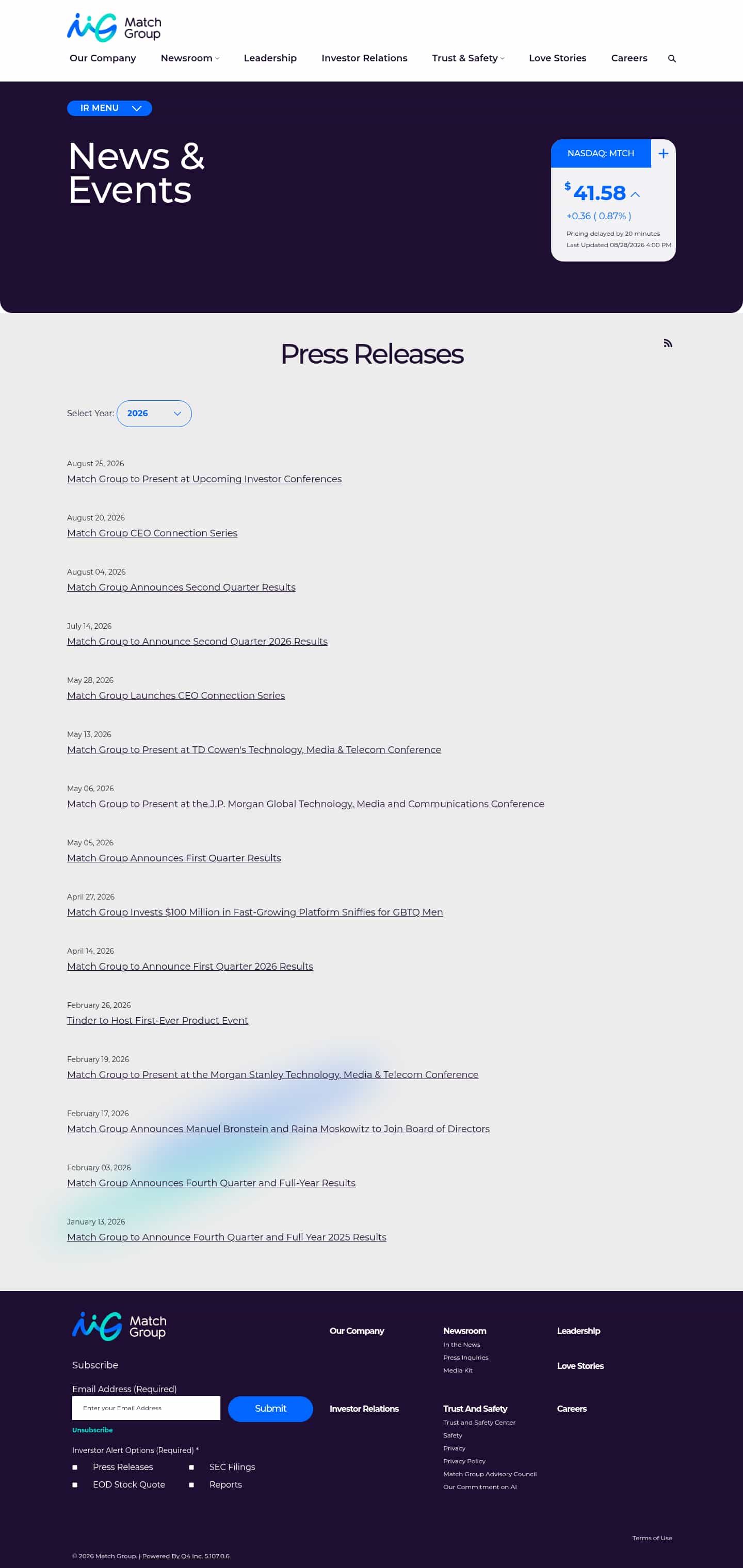 Latest website image capture