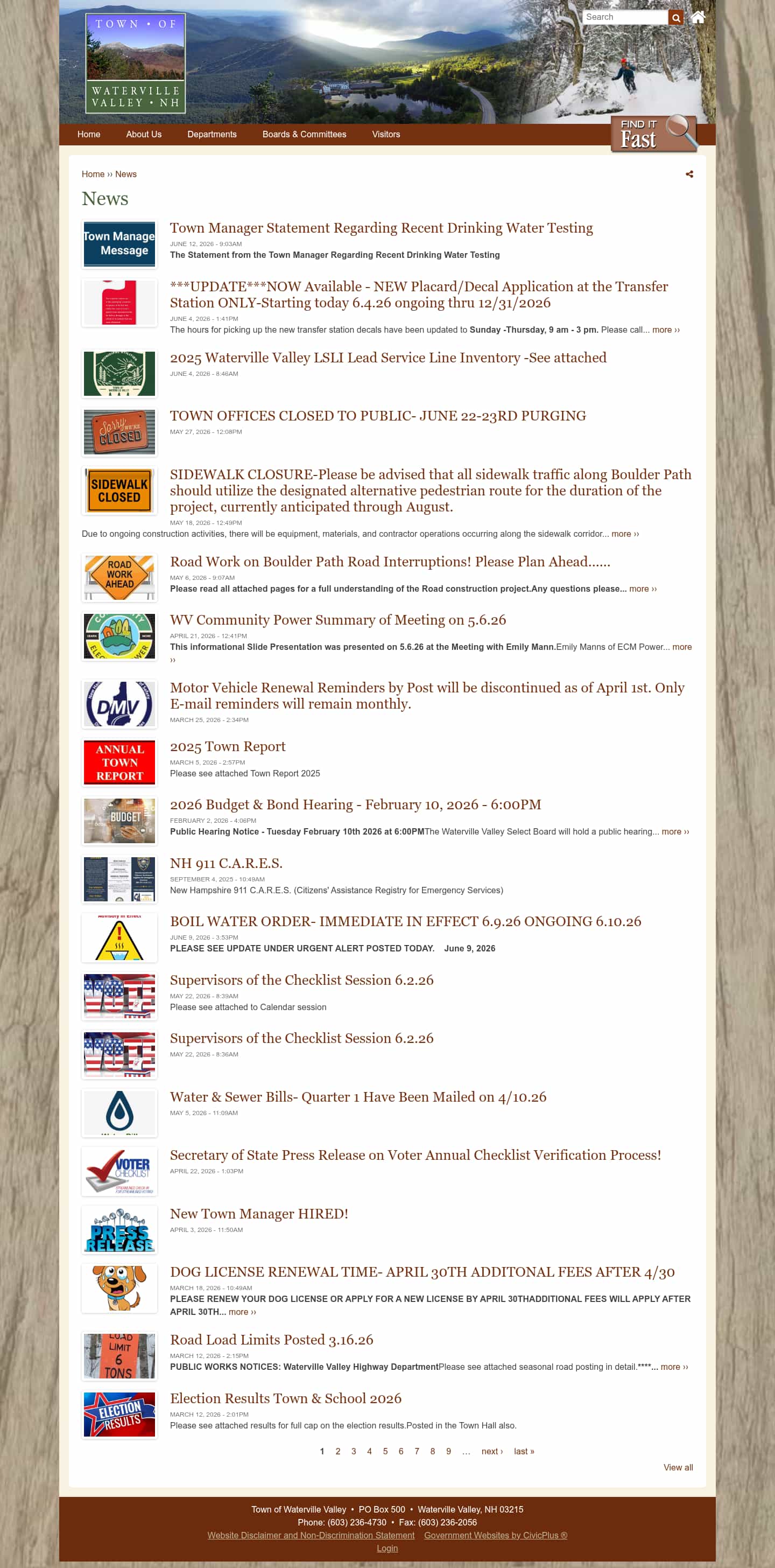 Latest website image capture