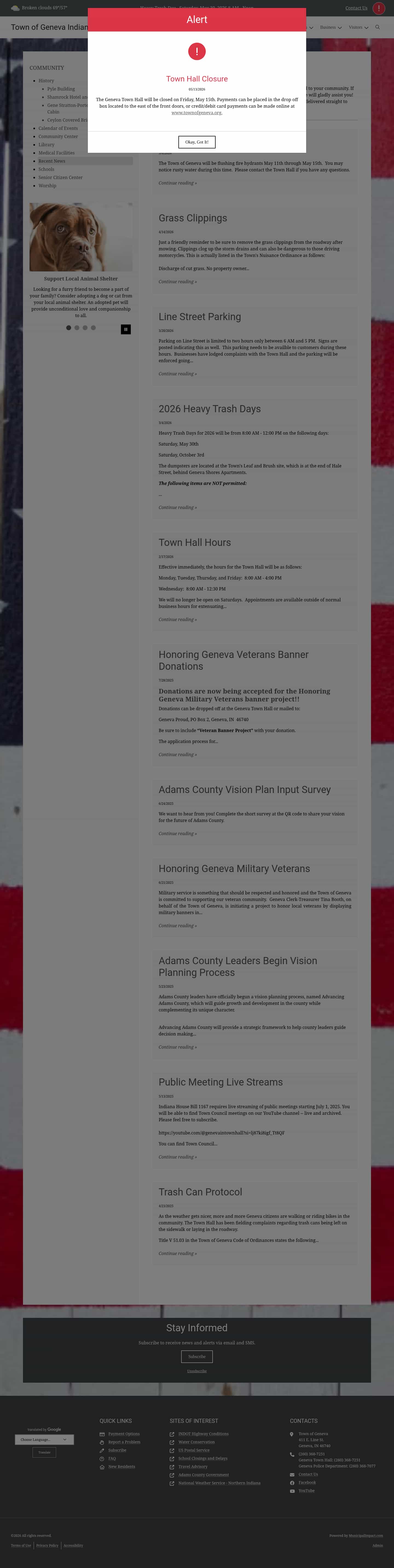 Latest website image capture