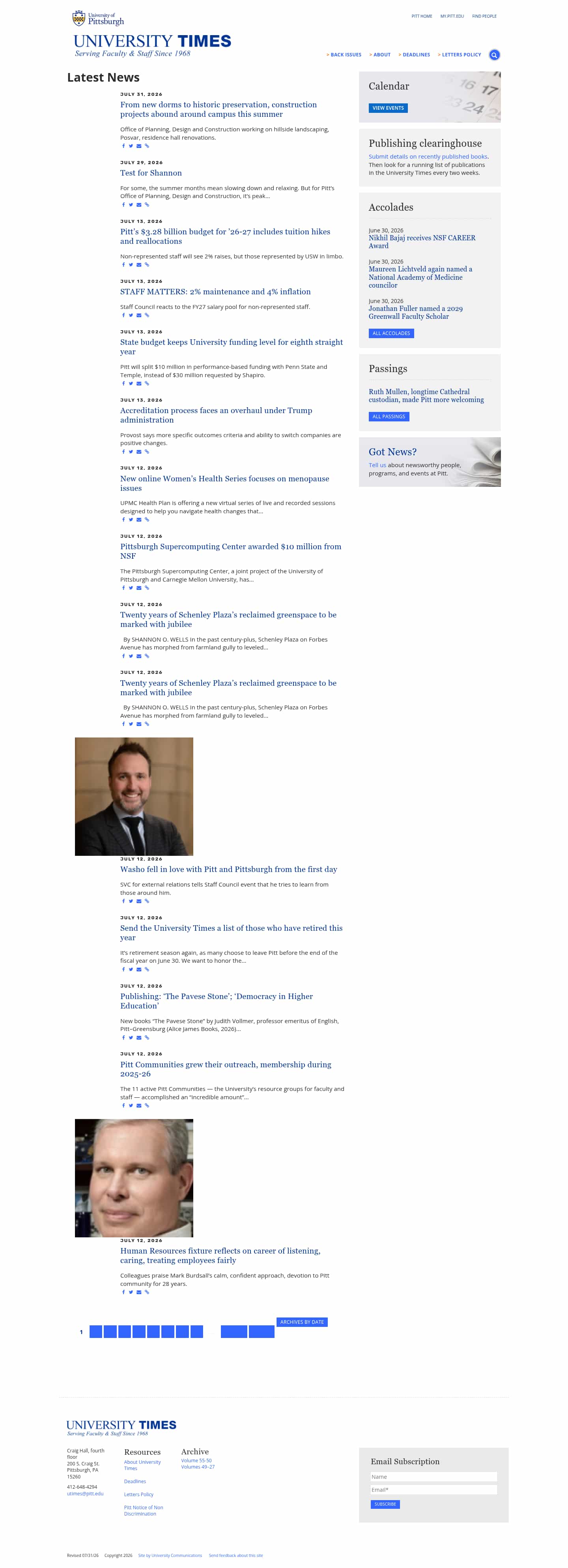 Latest website image capture