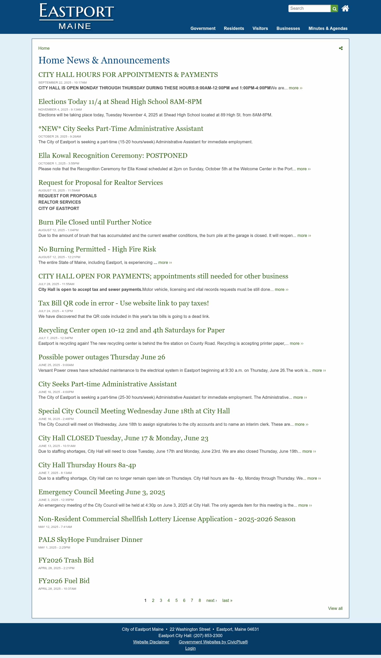 Latest website image capture