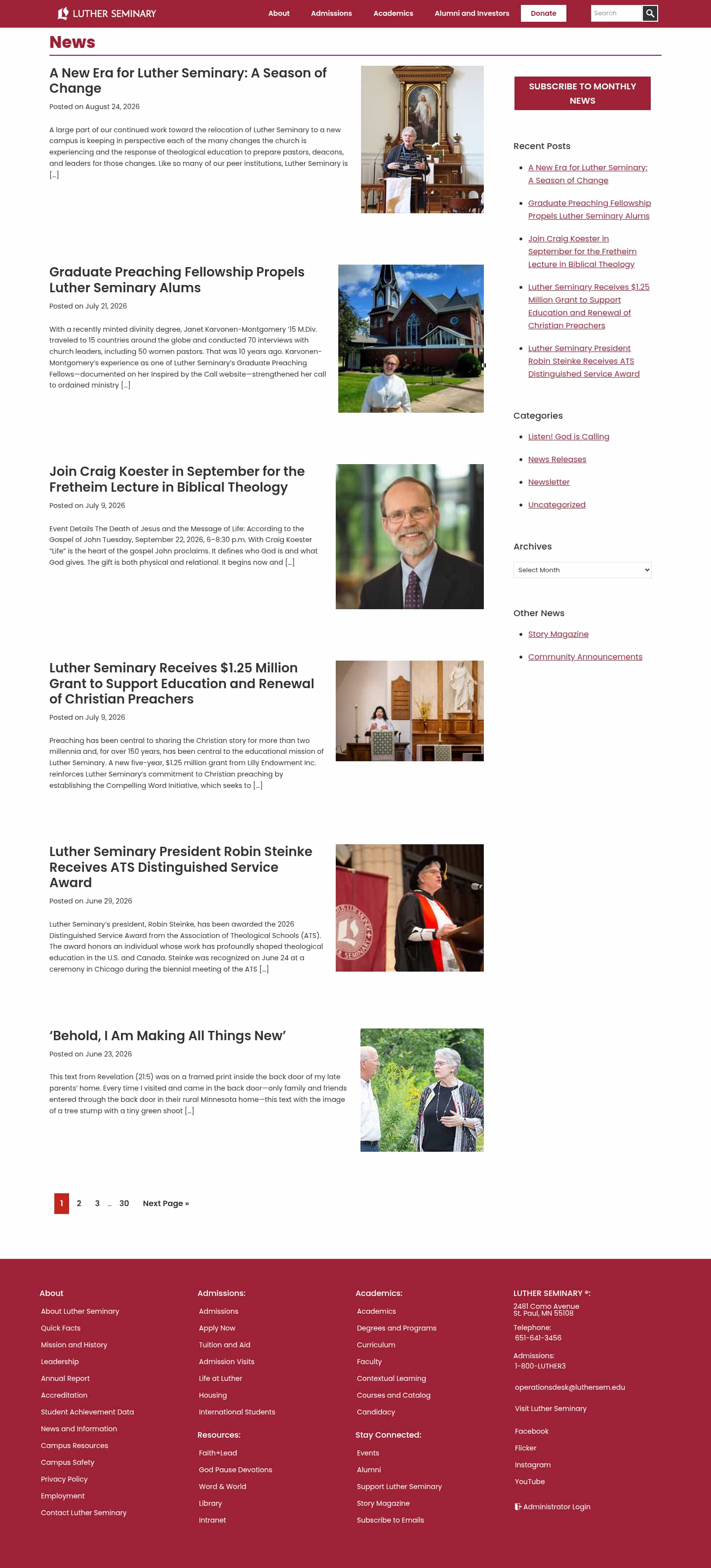 Latest website image capture