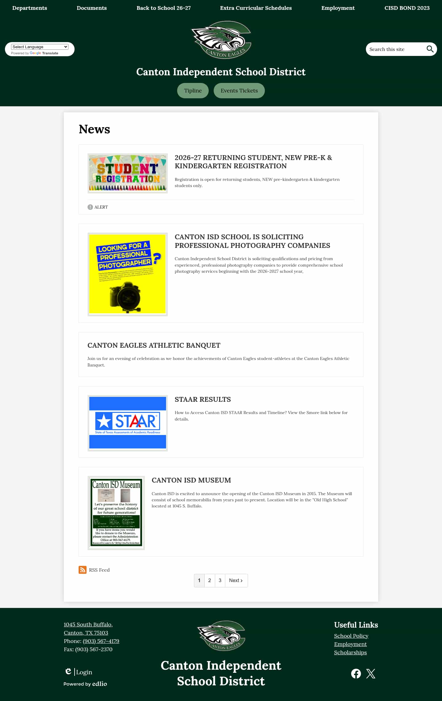 Latest website image capture