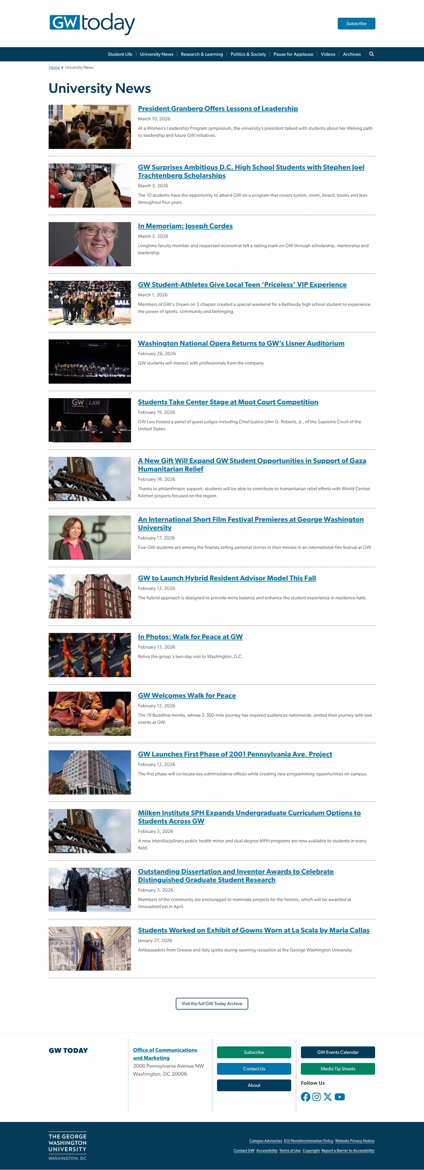 Latest website image capture