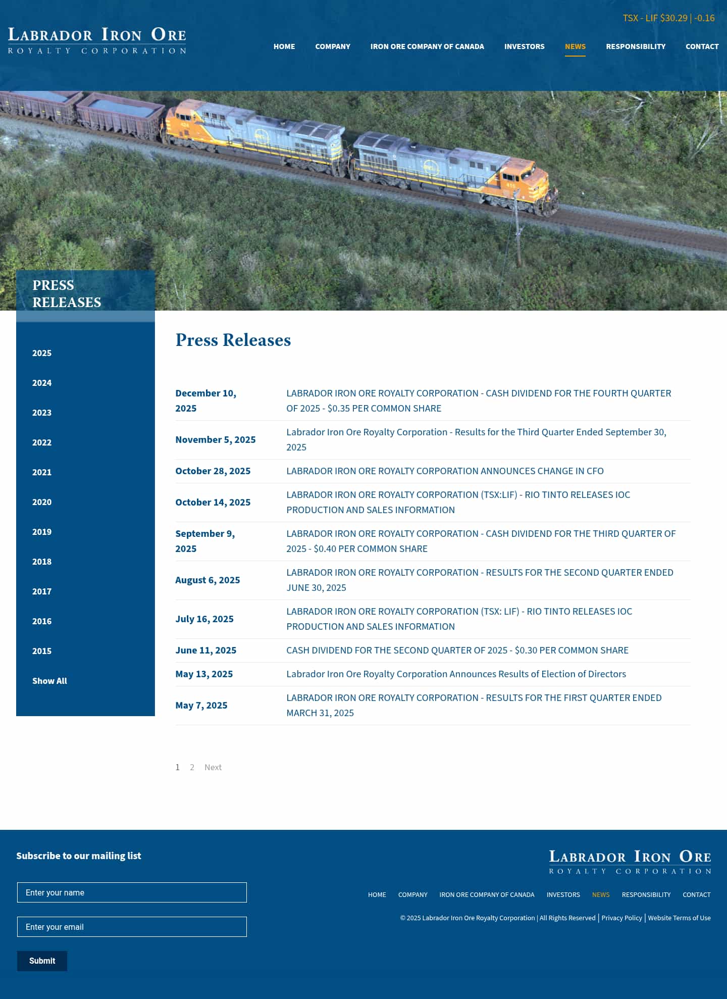 Latest website image capture