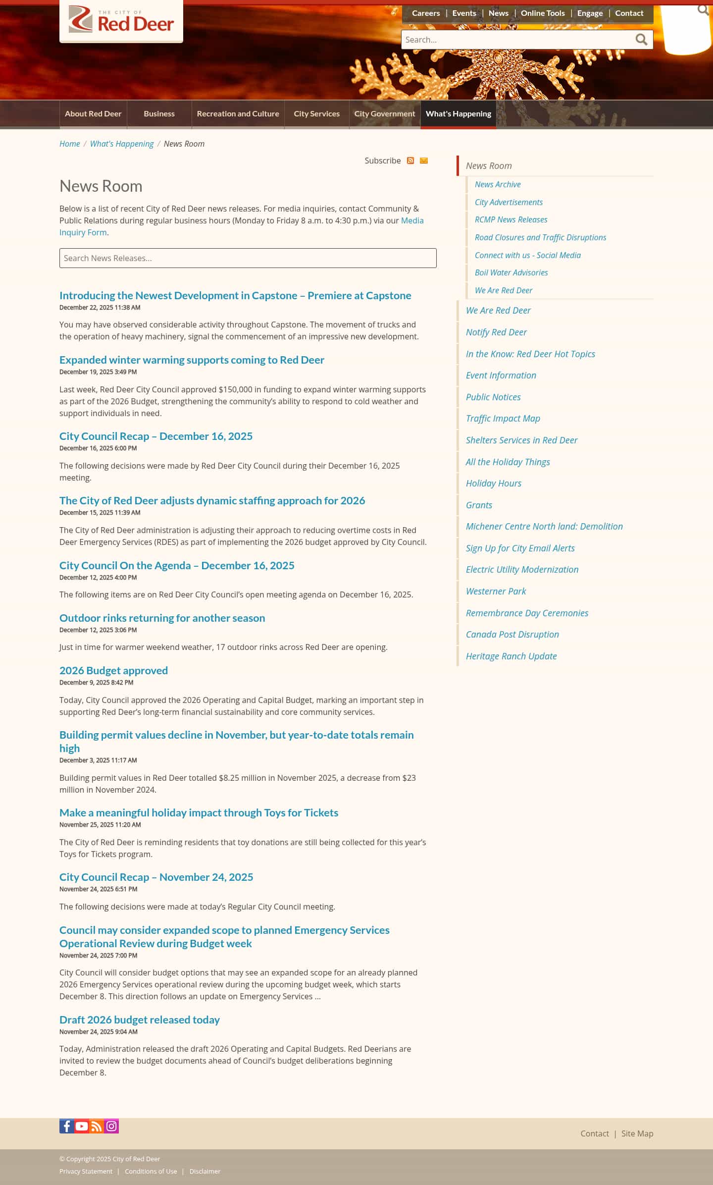 Latest website image capture