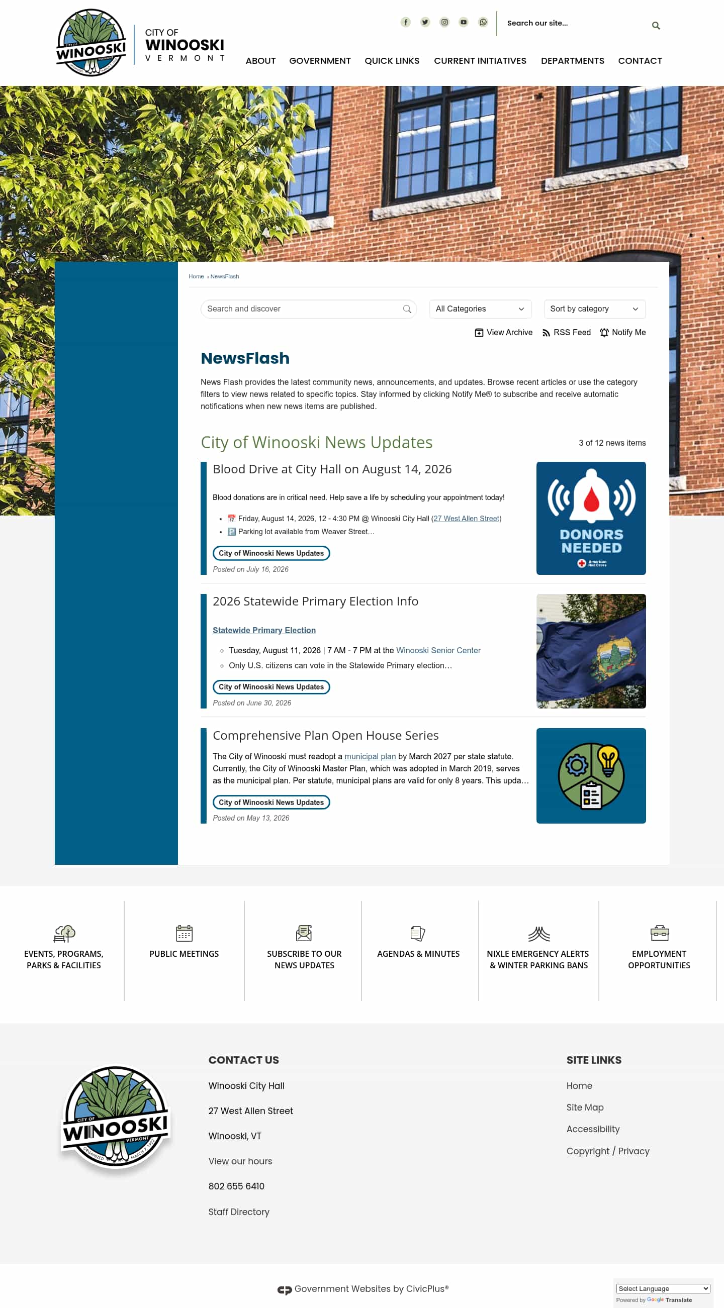 Latest website image capture