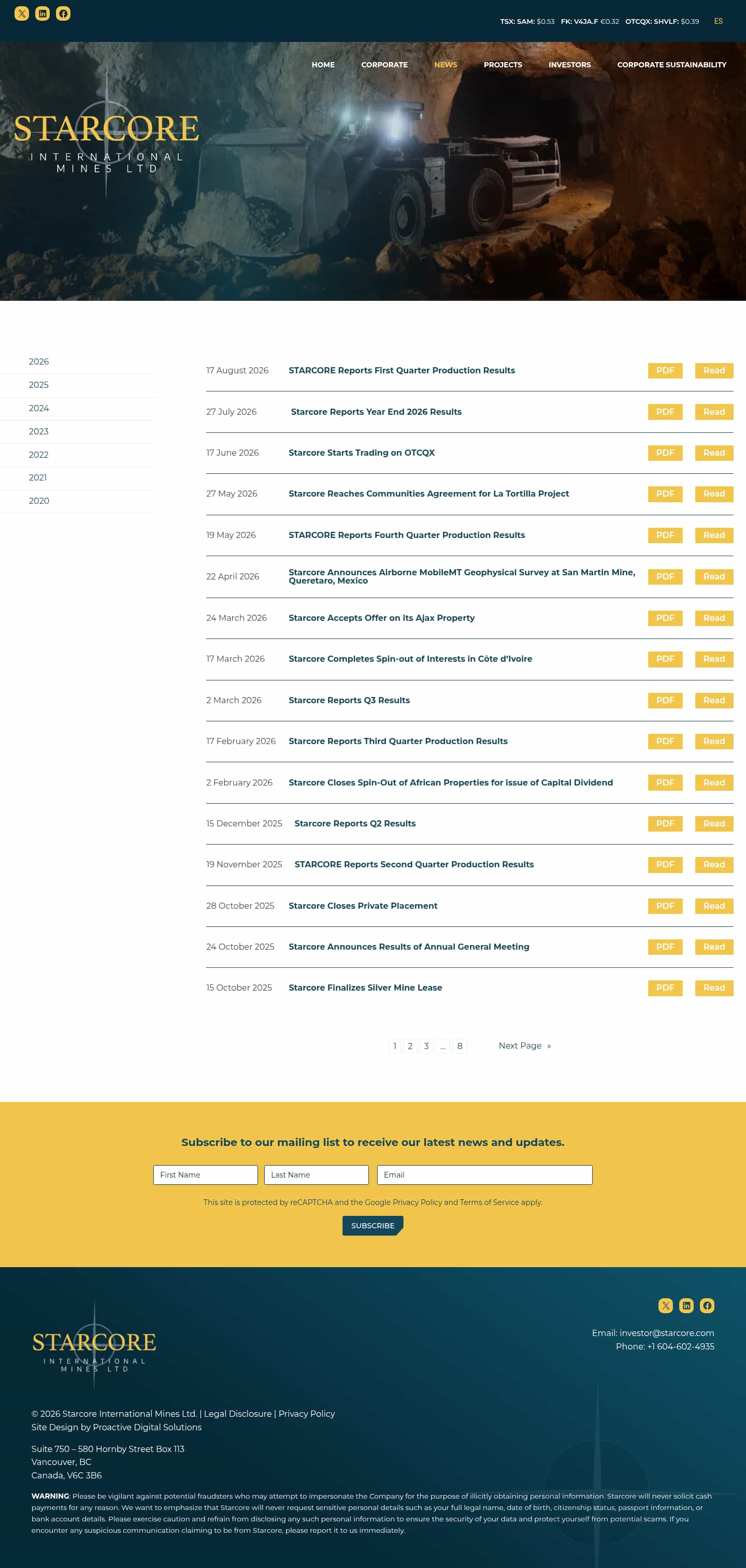 Latest website image capture