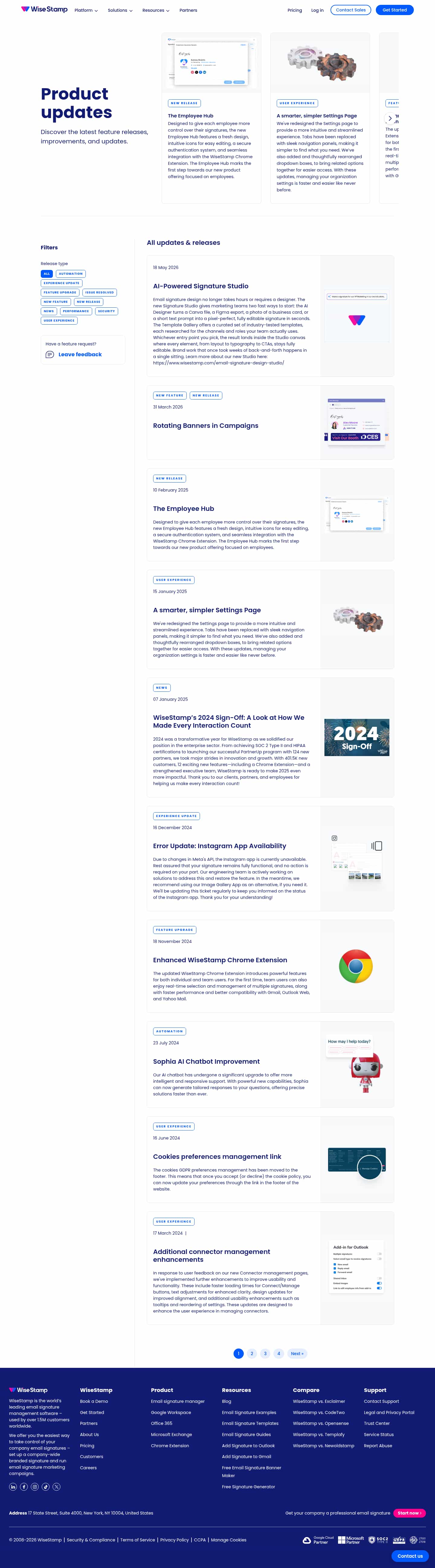 Latest website image capture