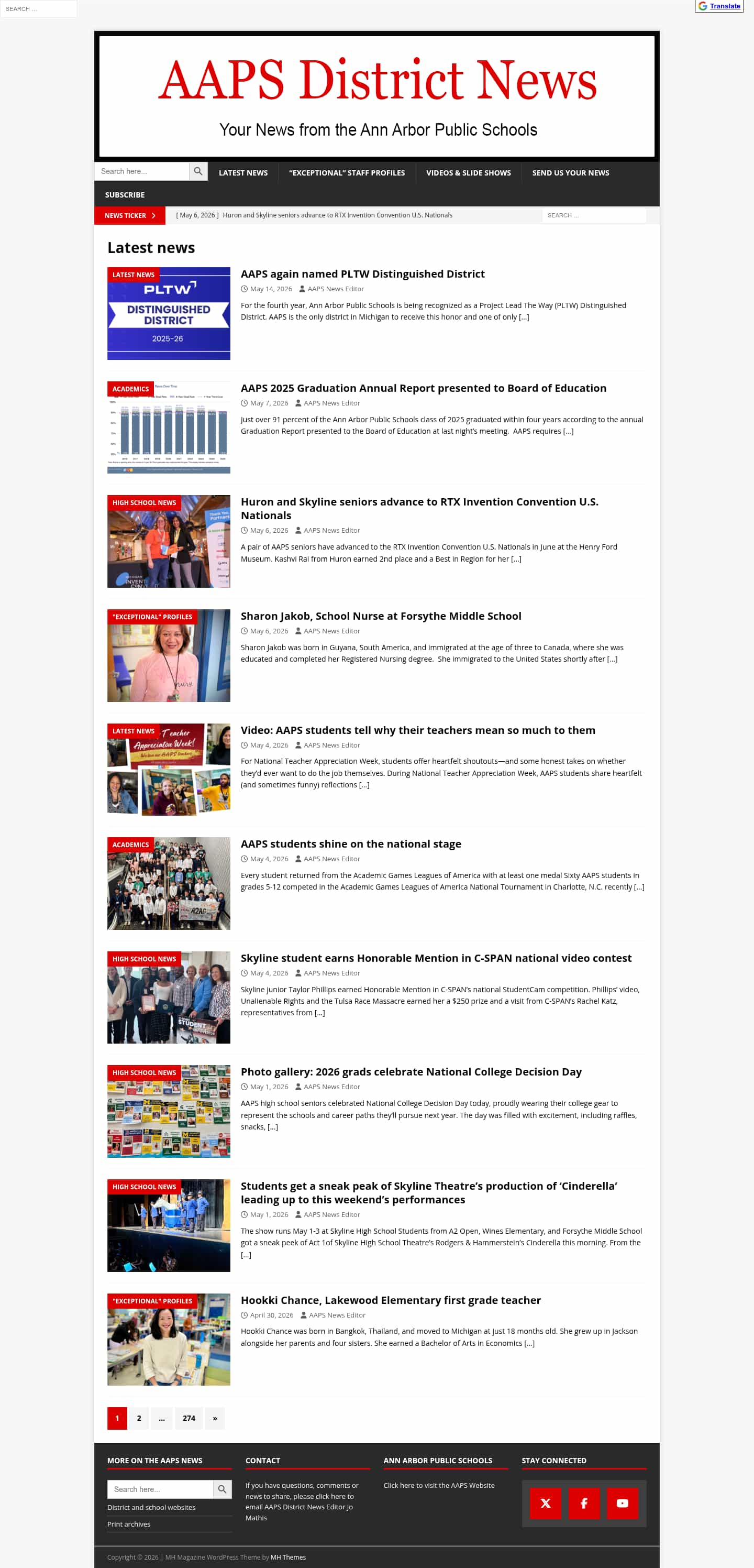 Latest website image capture