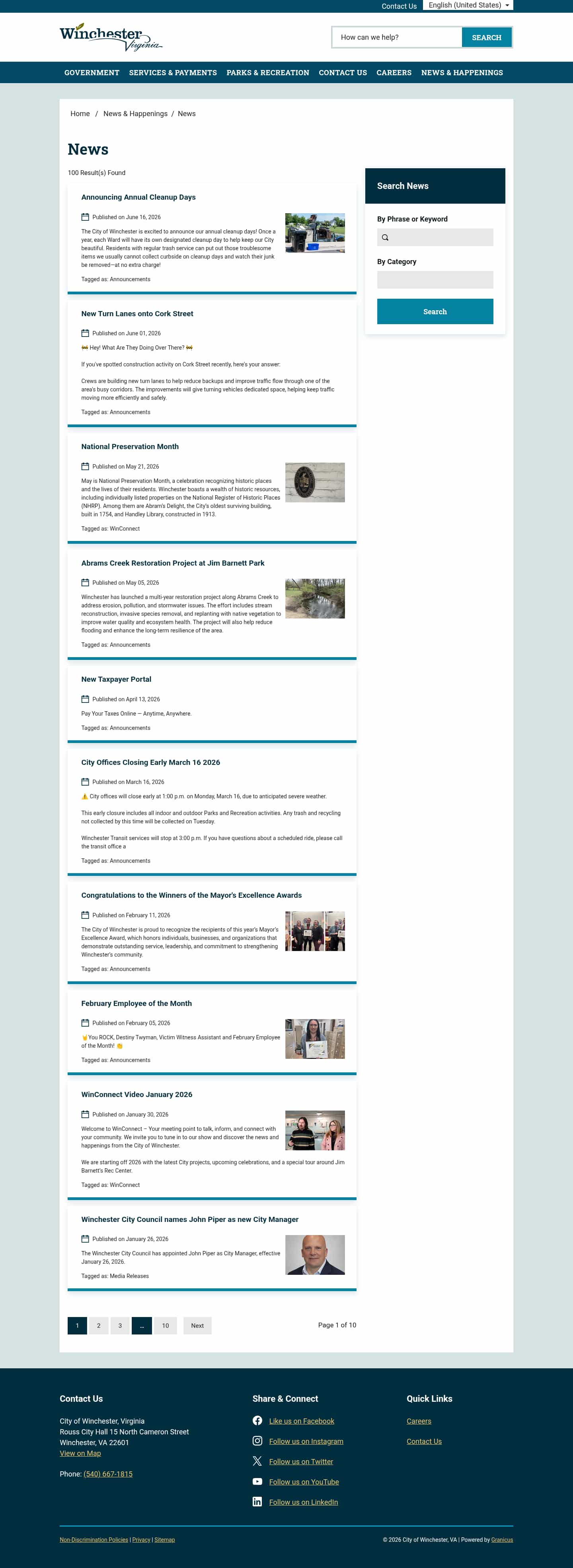 Latest website image capture