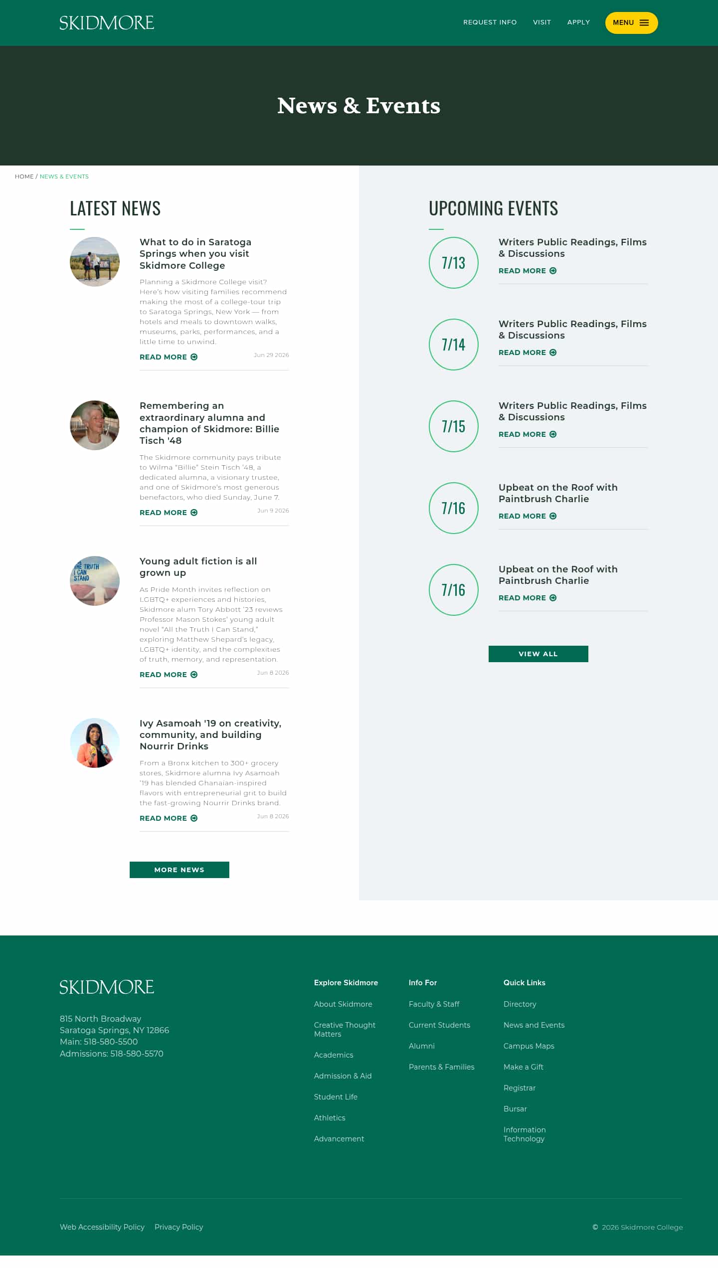 Latest website image capture