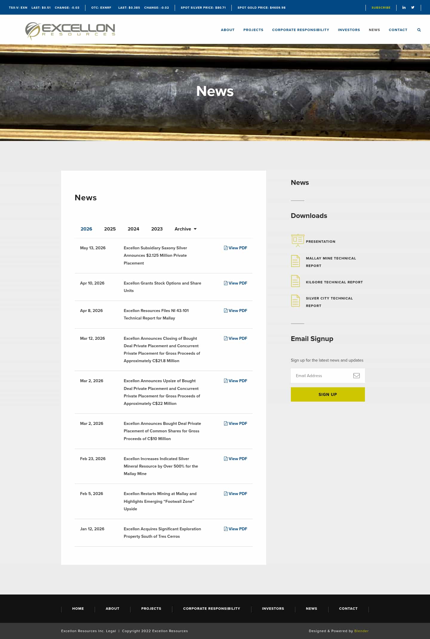 Latest website image capture