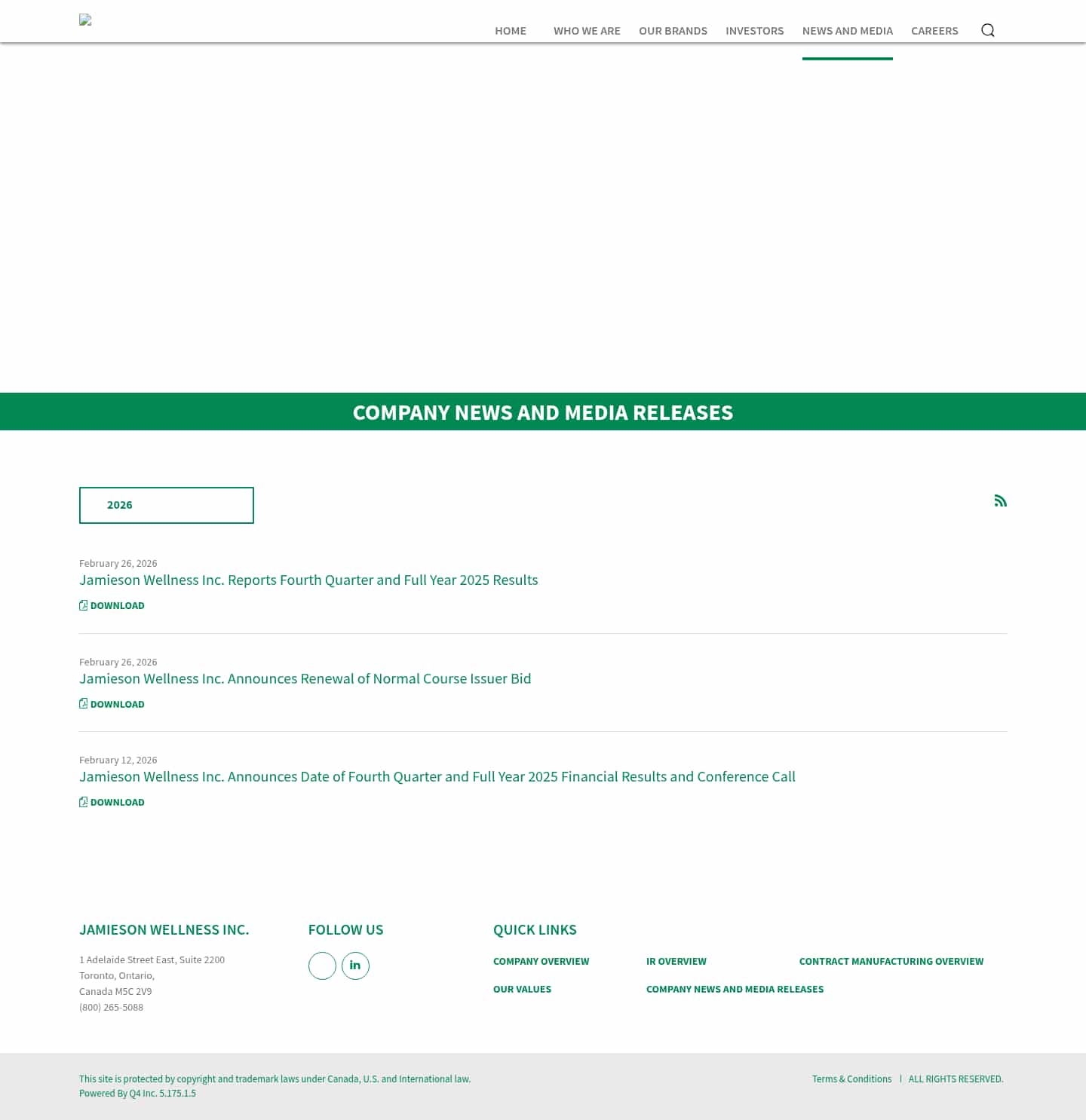 Latest website image capture