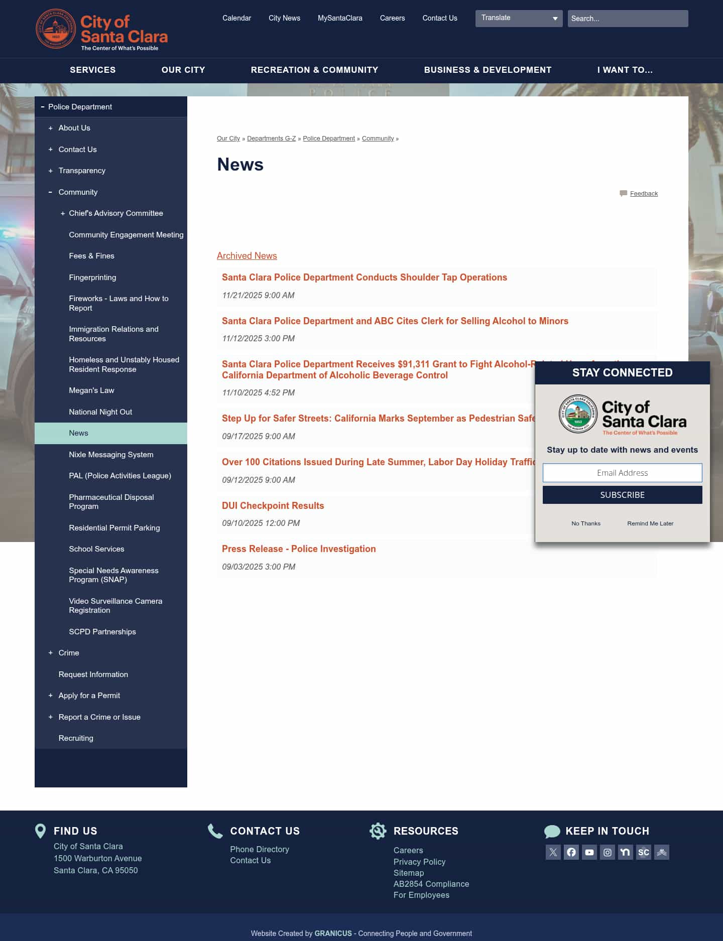 Latest website image capture