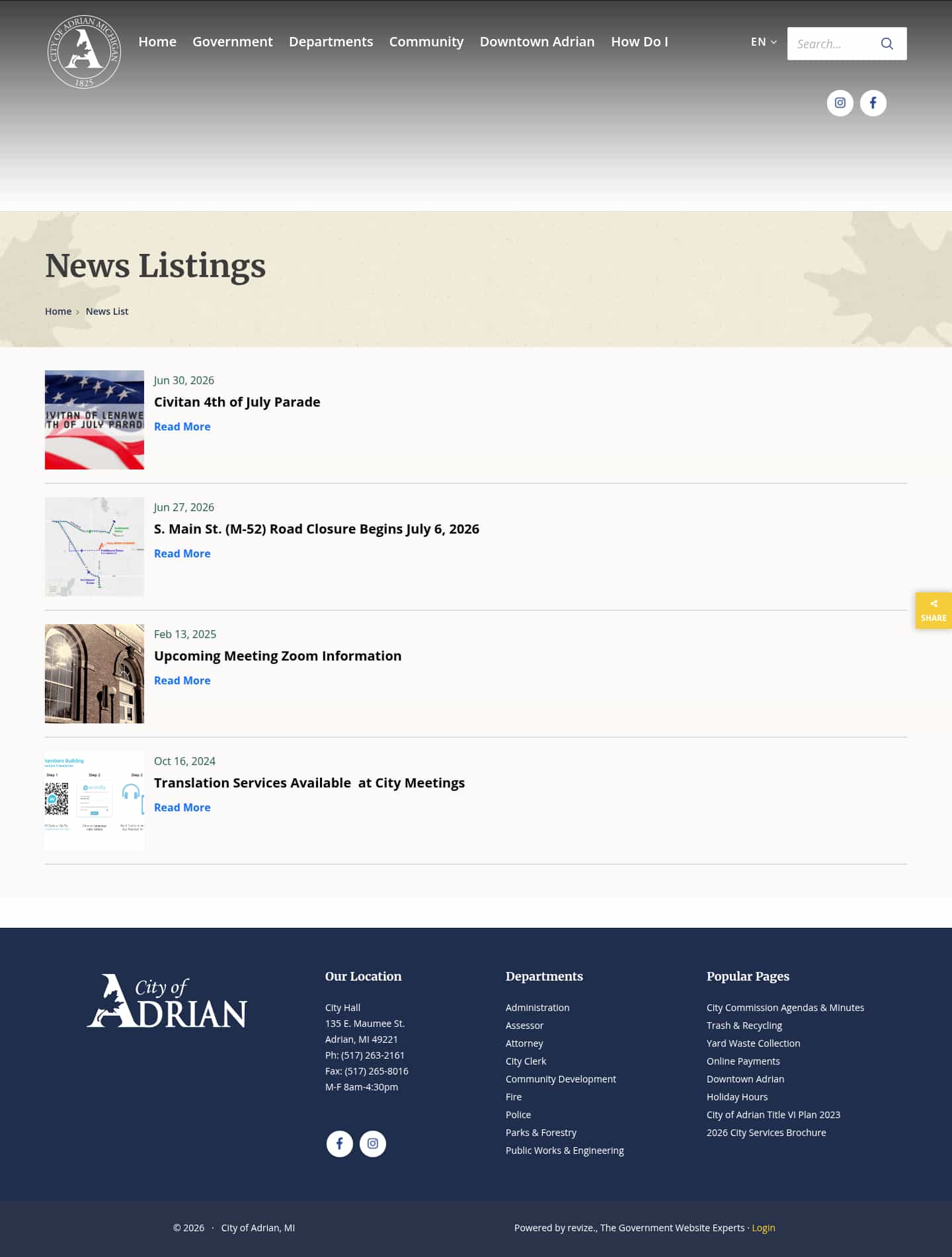 Latest website image capture