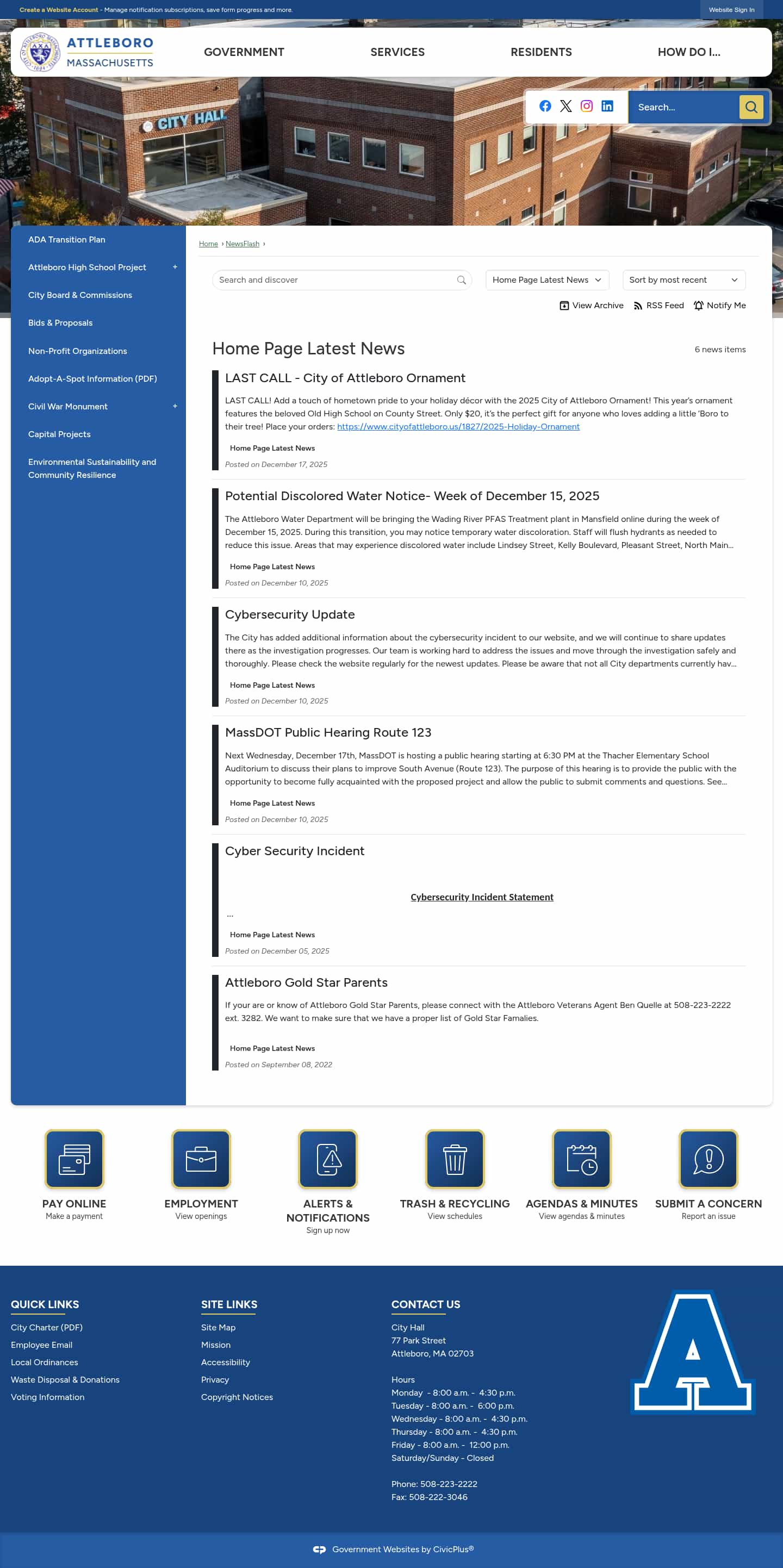 Latest website image capture