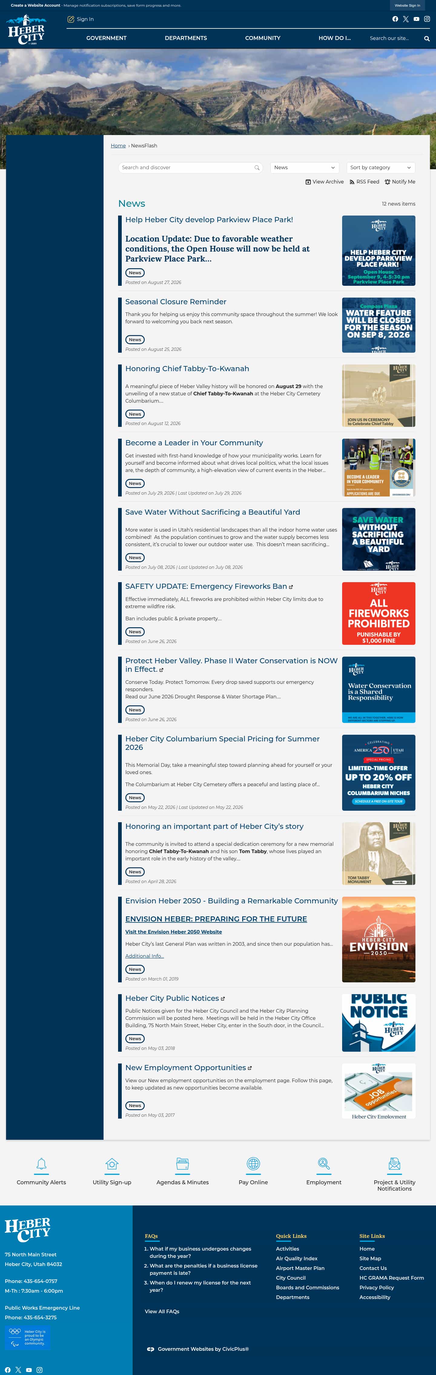 Latest website image capture