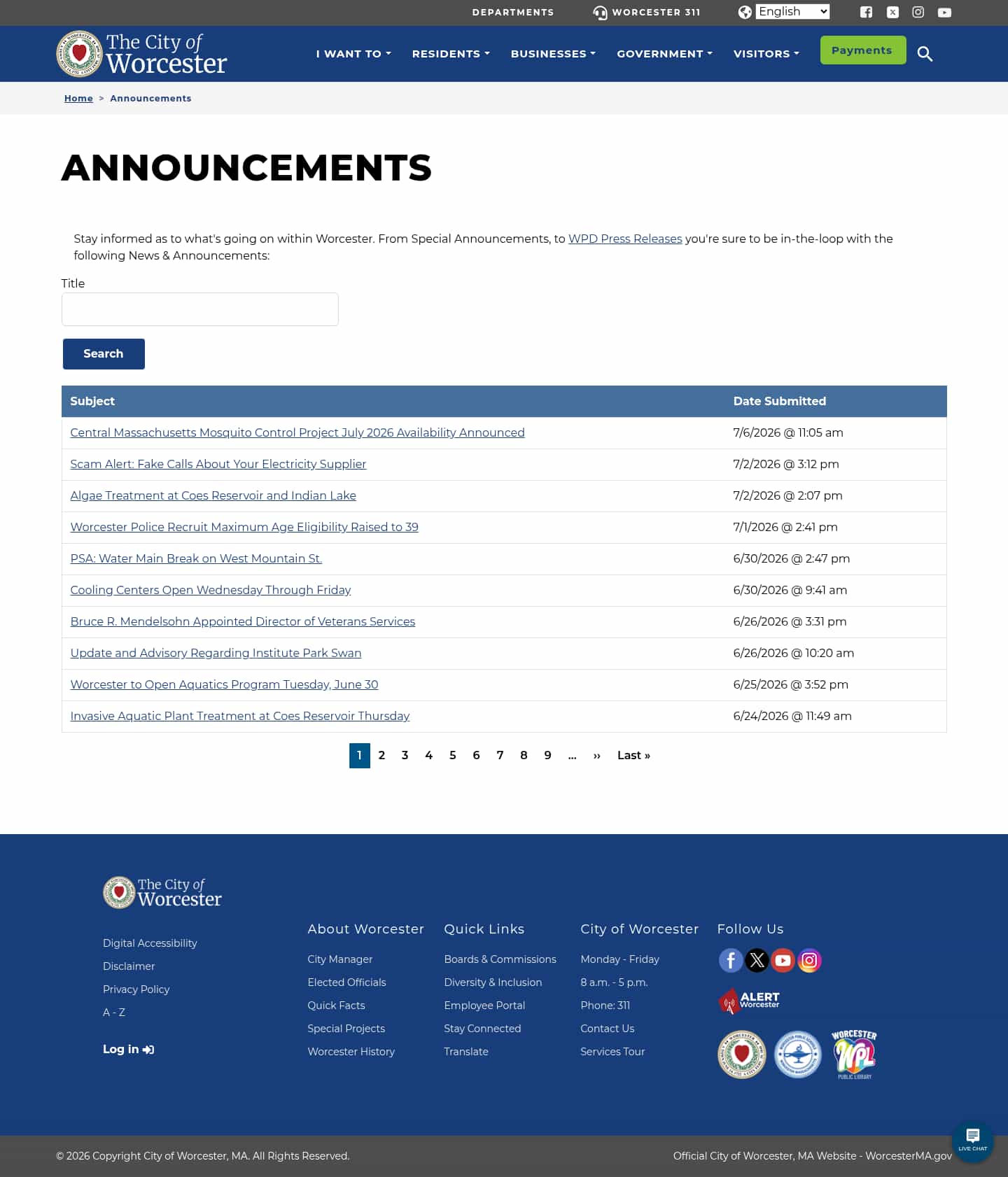 Latest website image capture