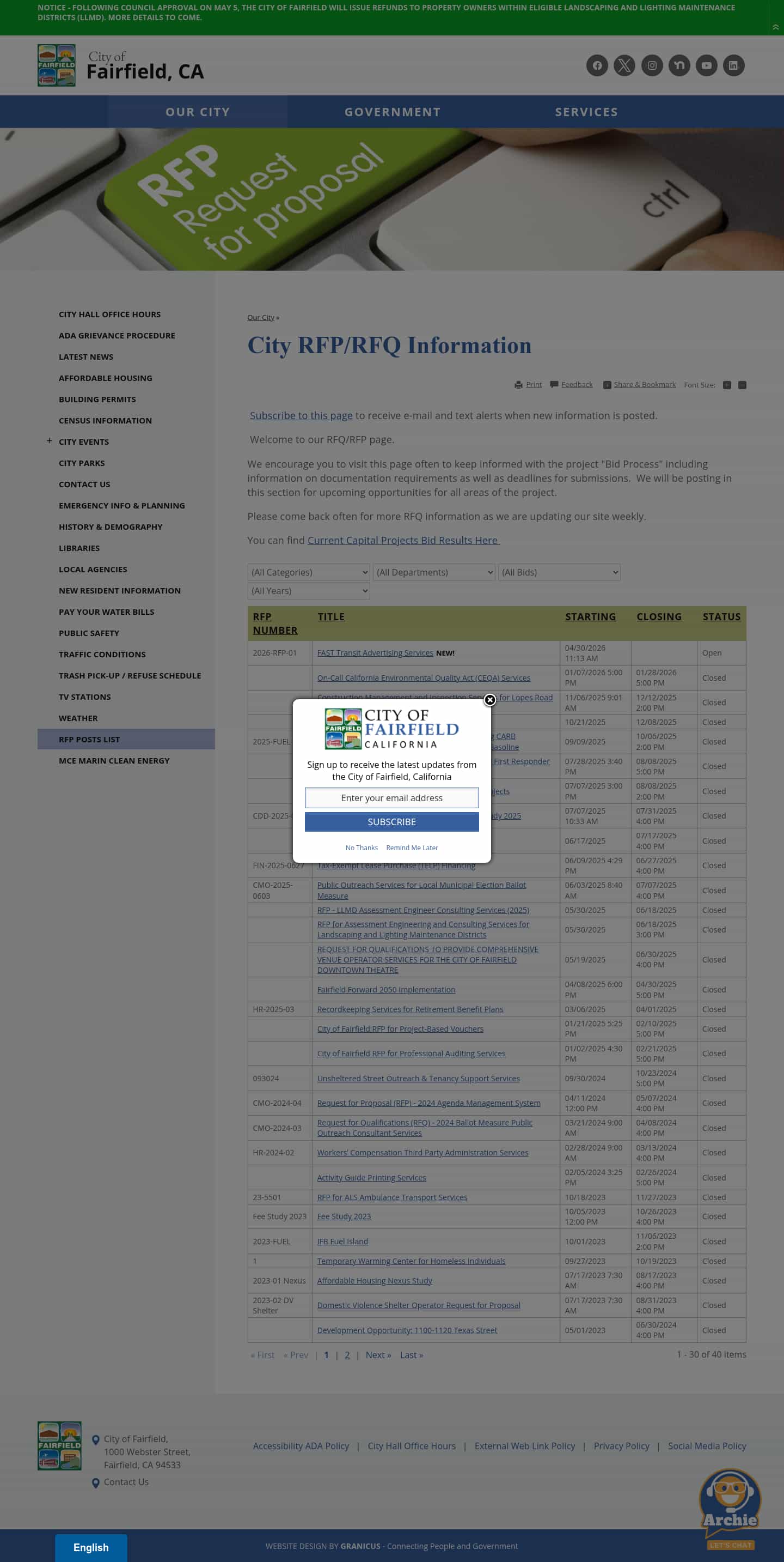 Latest website image capture