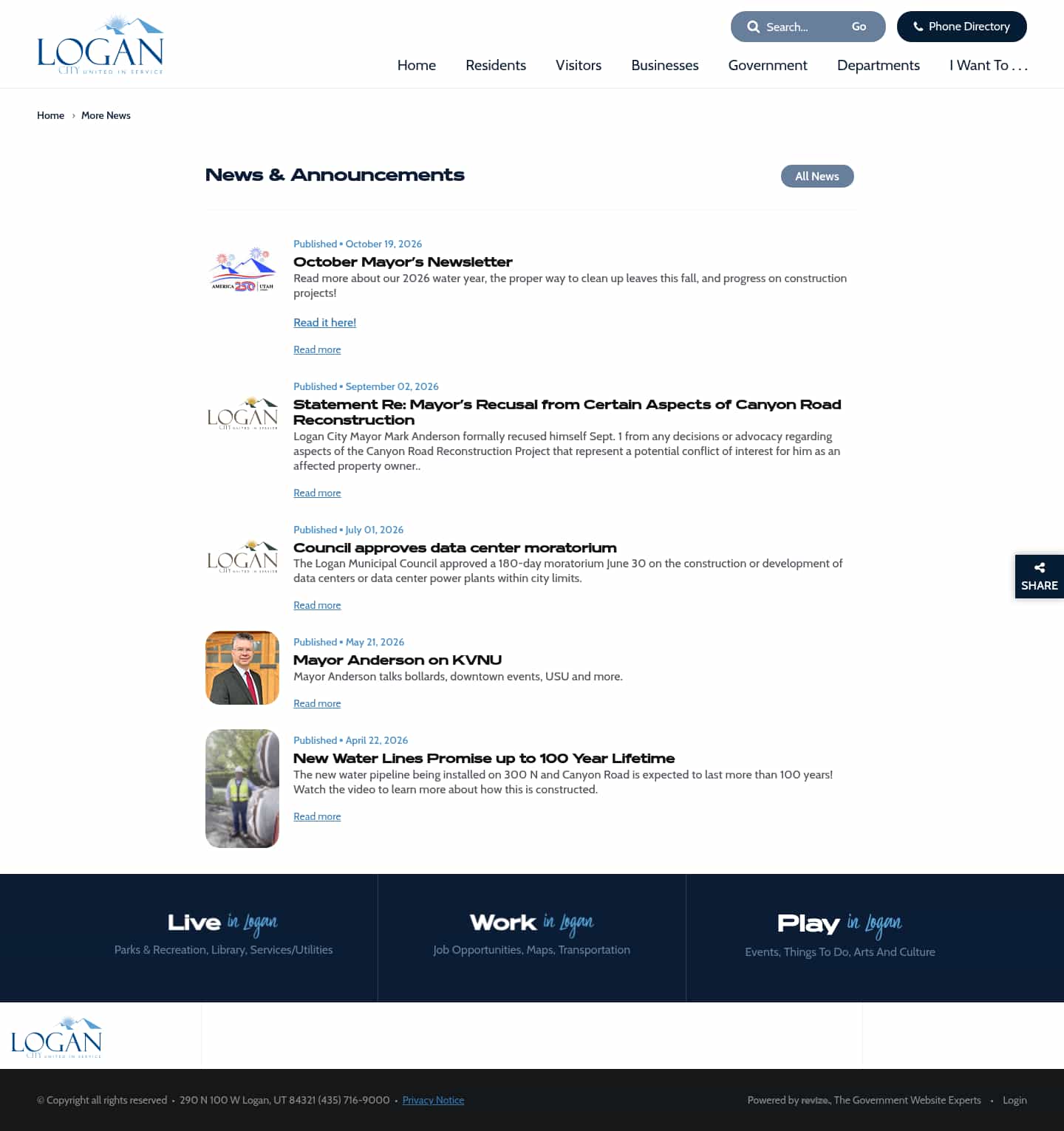 Latest website image capture