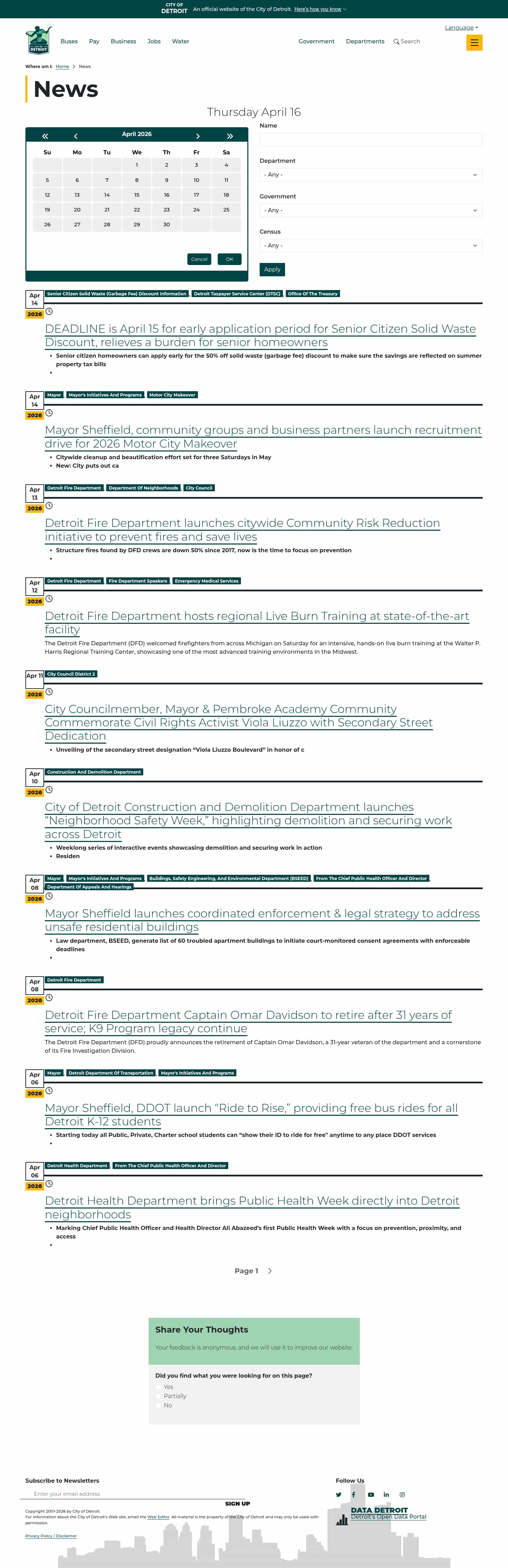 Latest website image capture