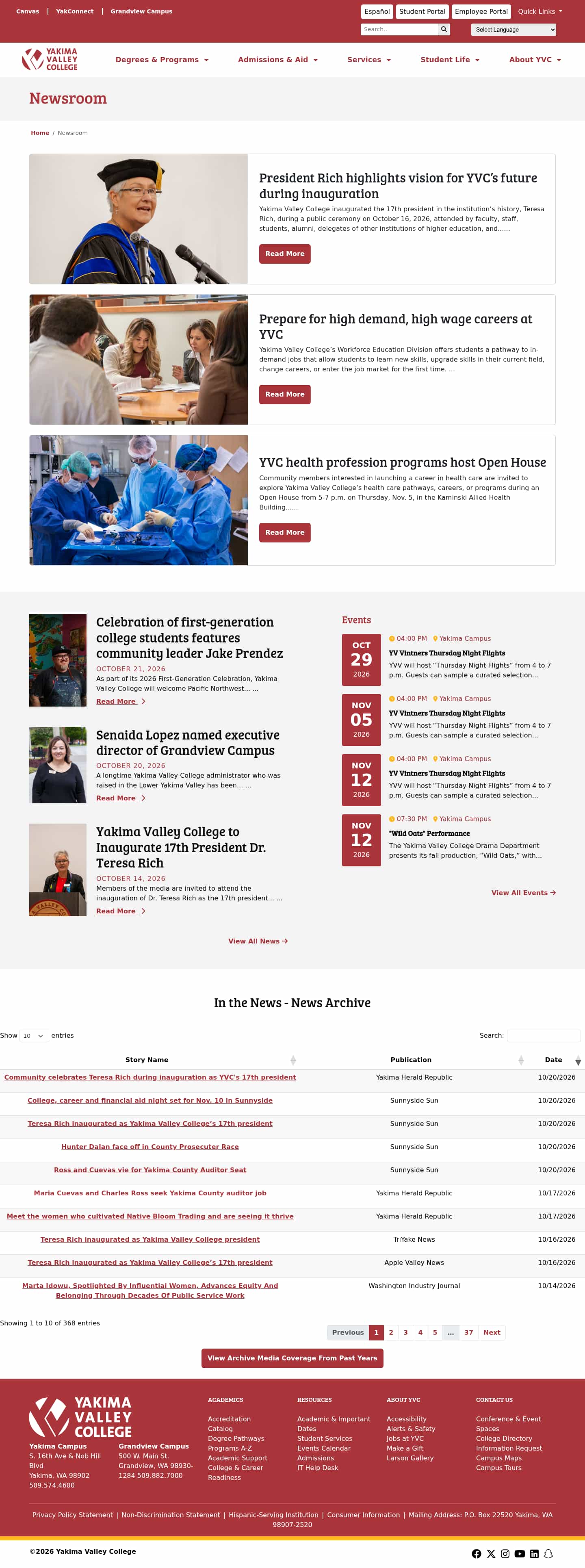 Latest website image capture