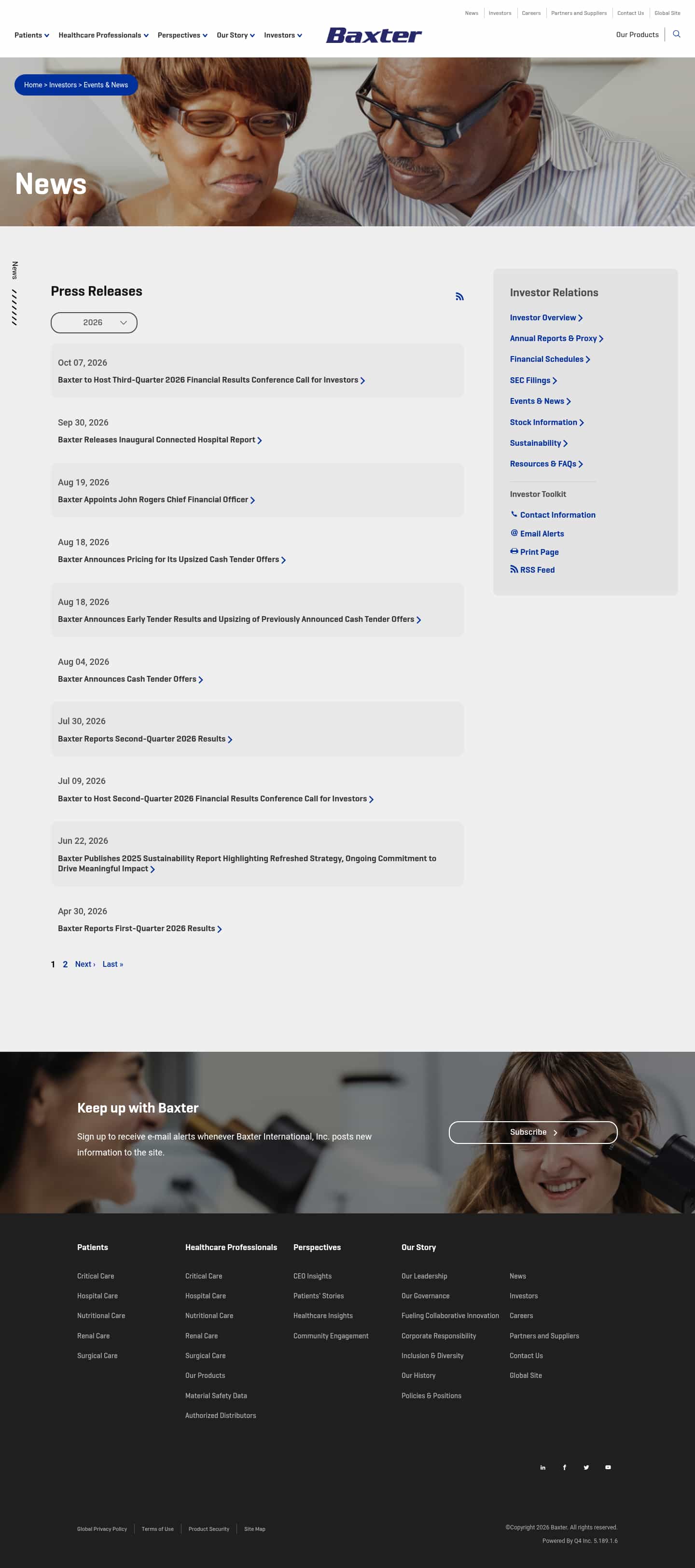 Latest website image capture