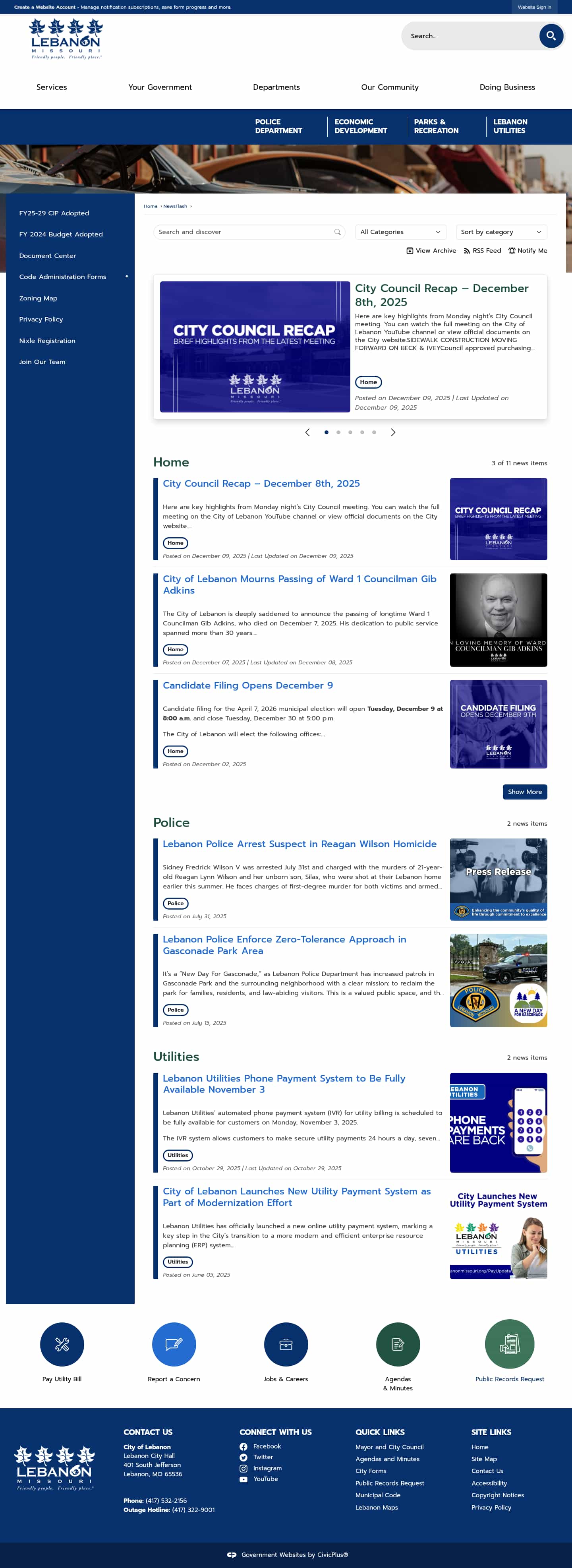 Latest website image capture