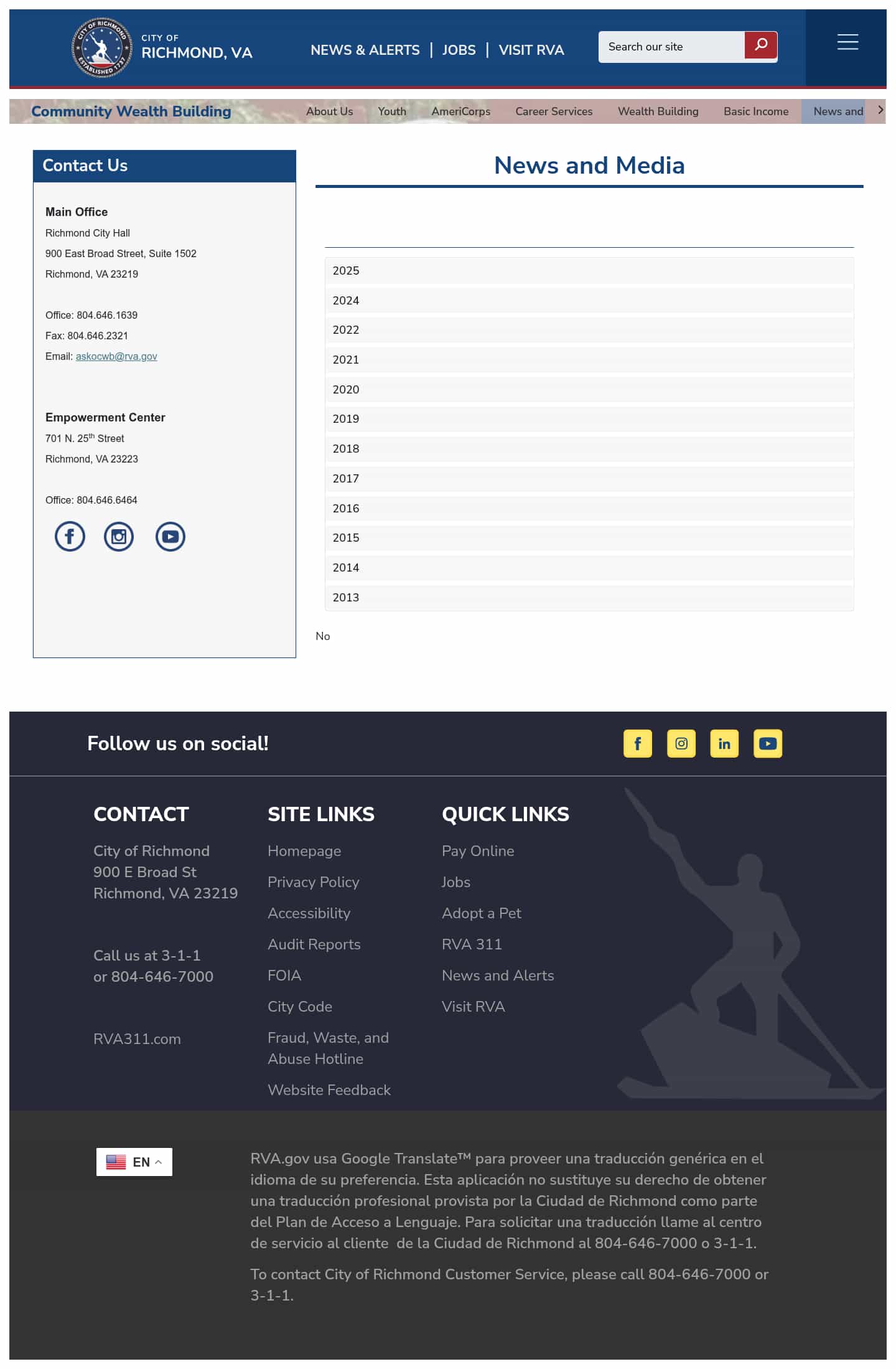 Latest website image capture