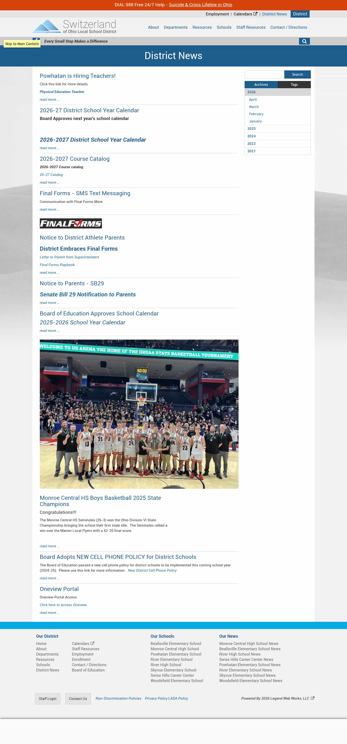 Latest website image capture