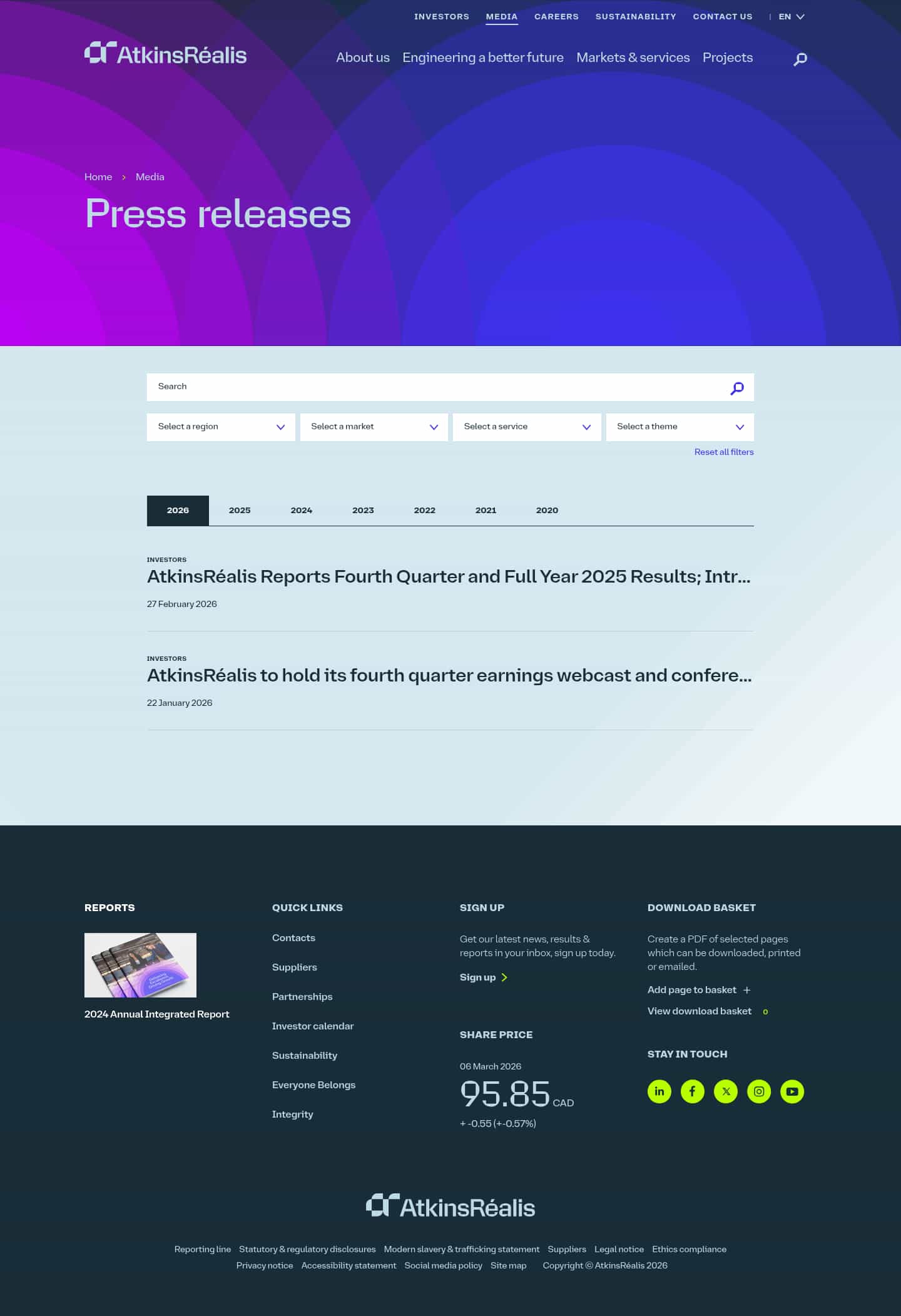 Latest website image capture