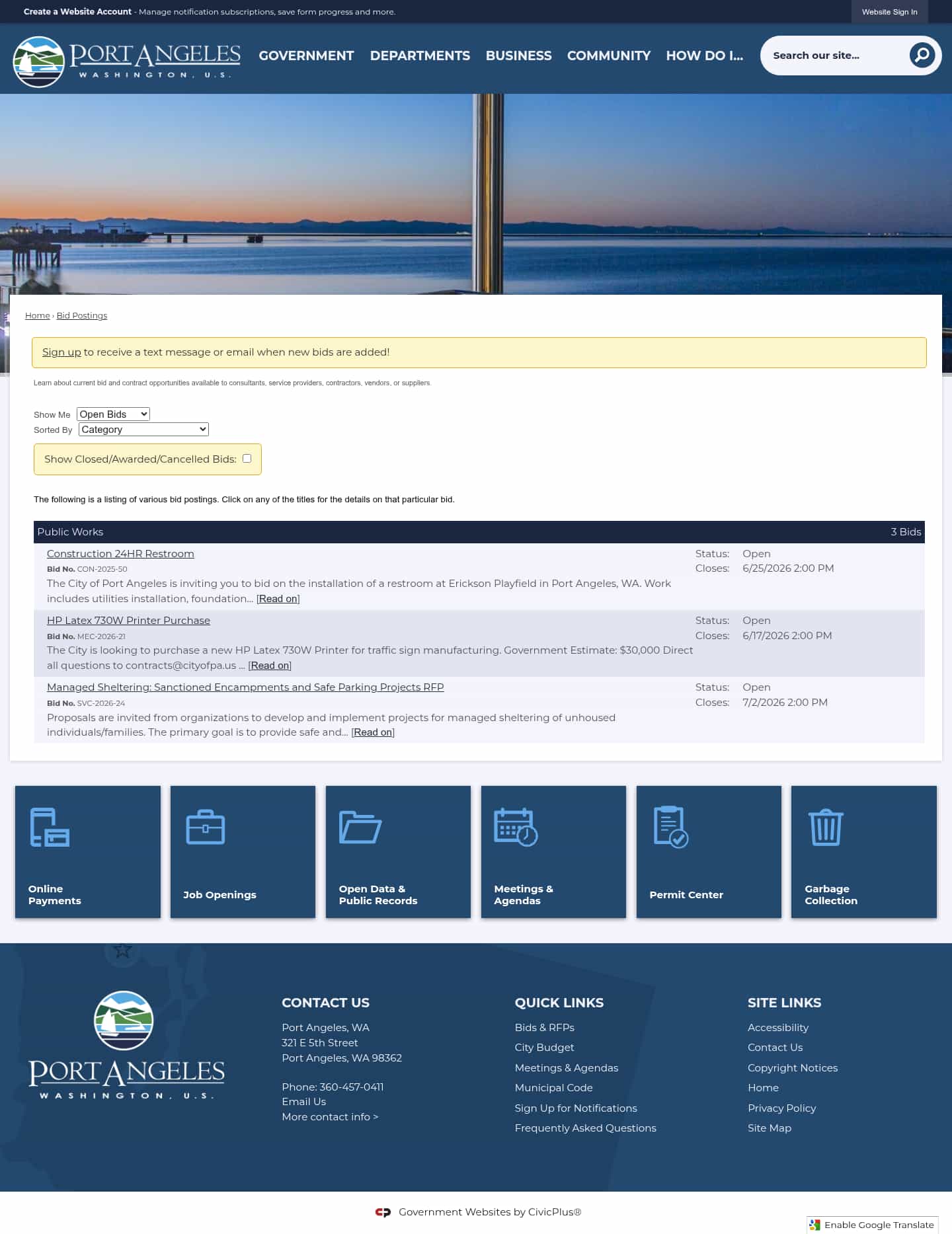 Latest website image capture