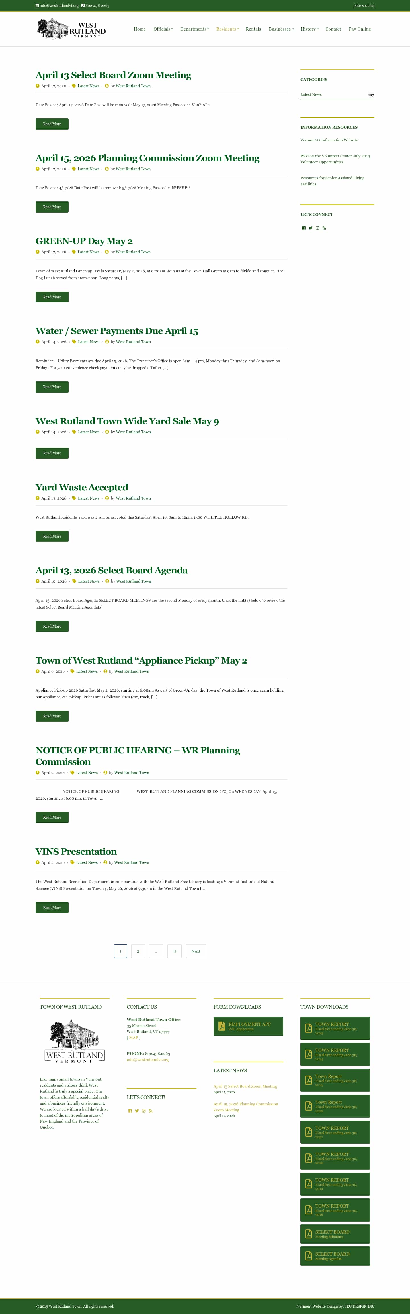 Latest website image capture