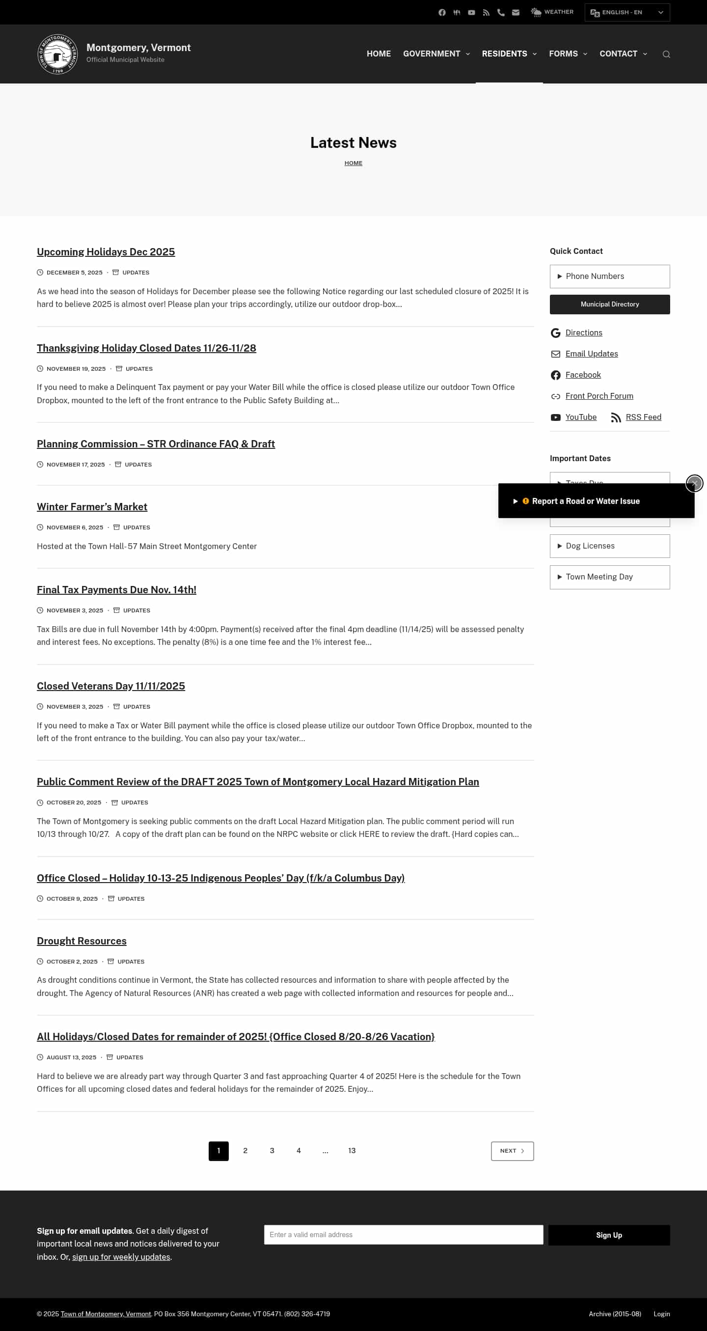 Latest website image capture