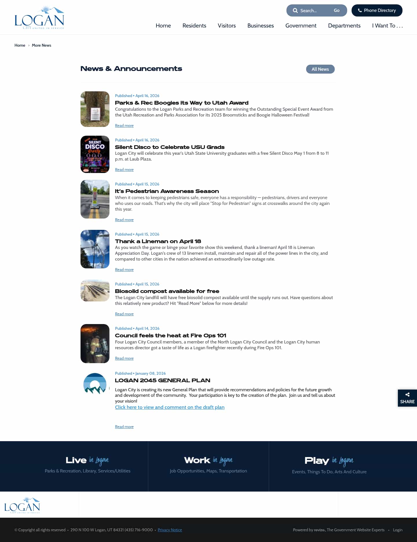 Latest website image capture