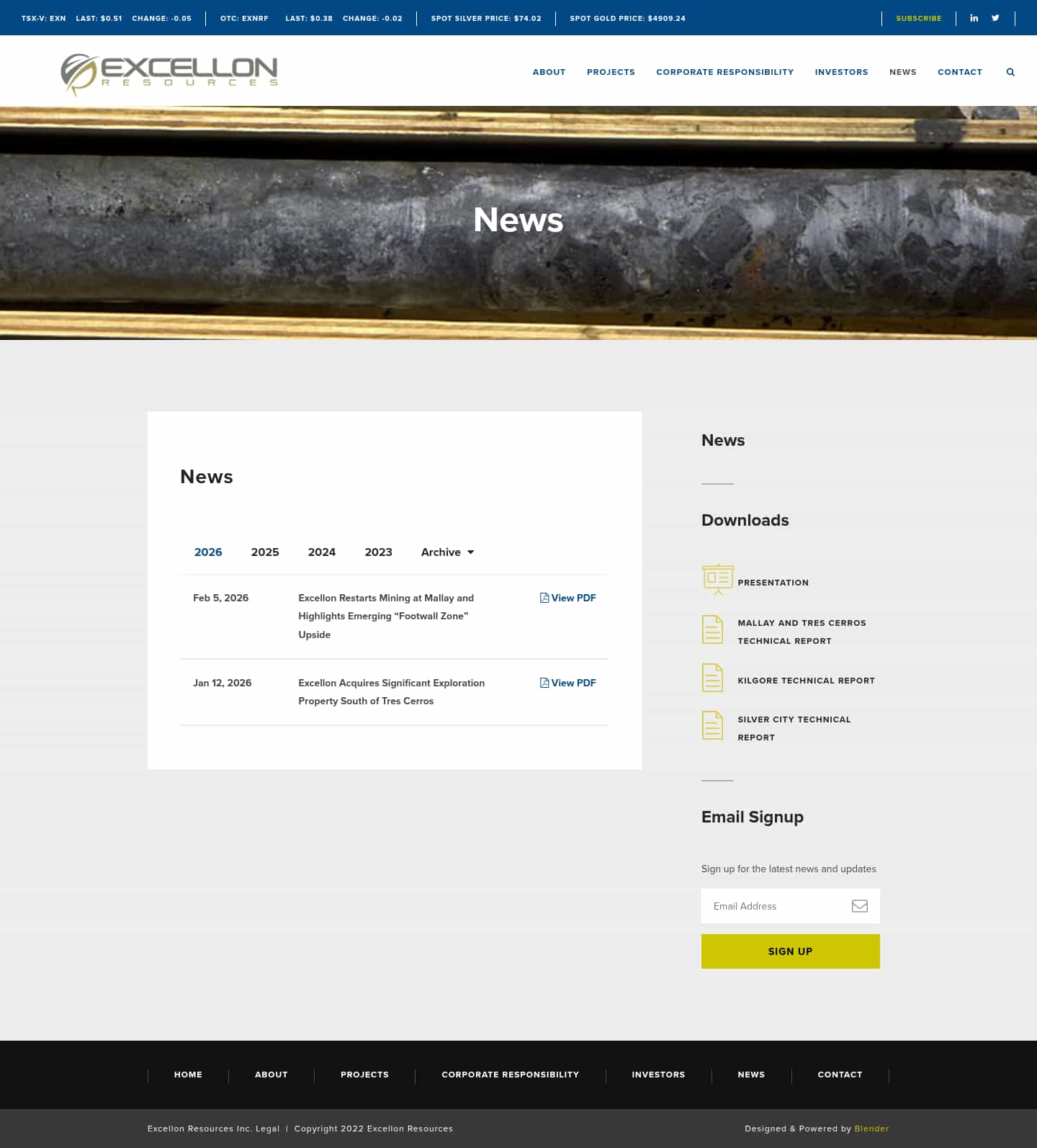 Latest website image capture