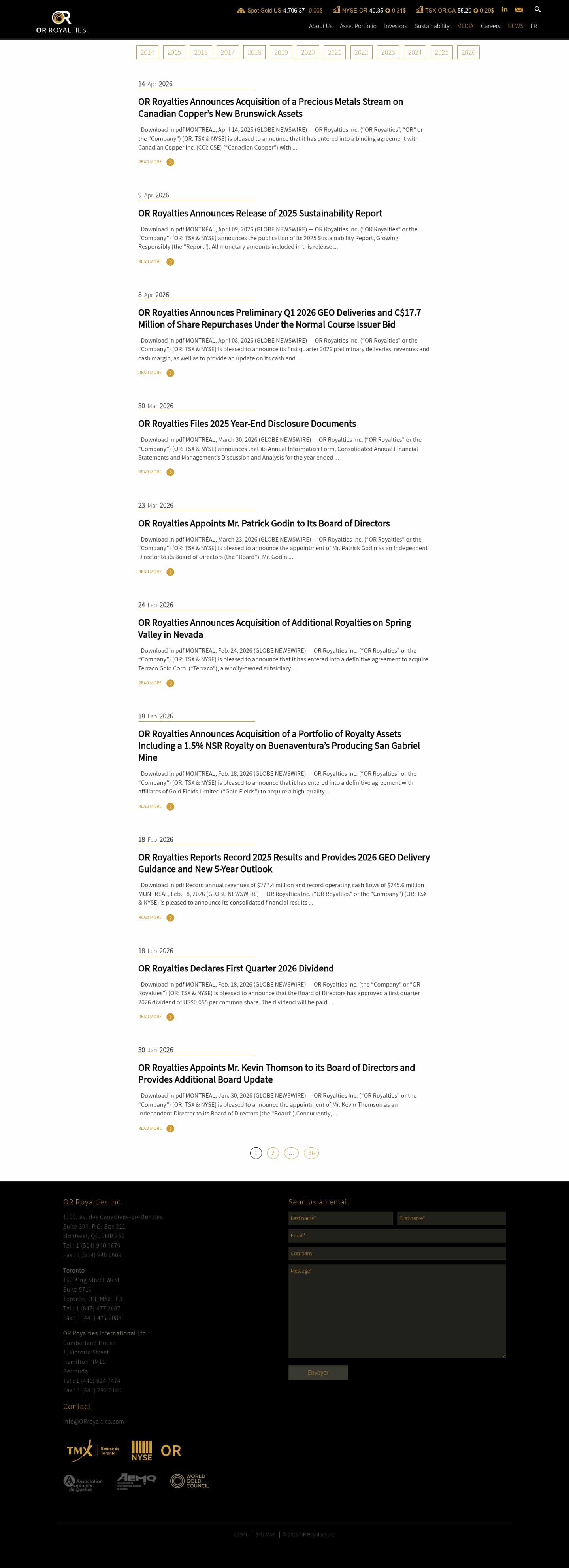 Latest website image capture