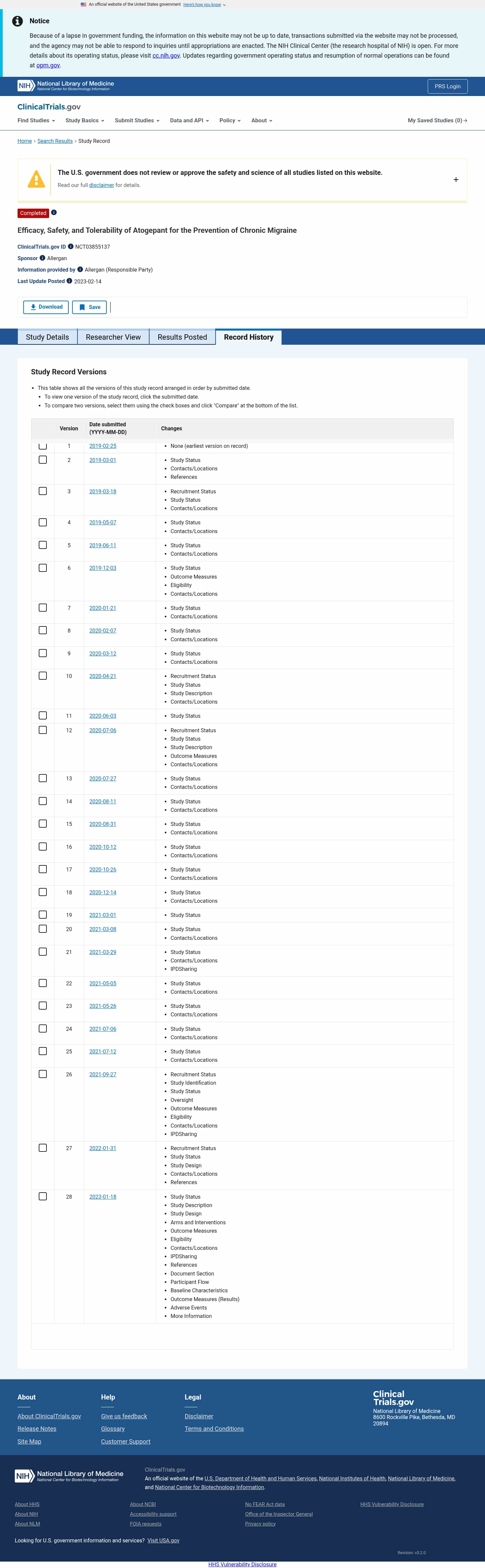 Latest website image capture