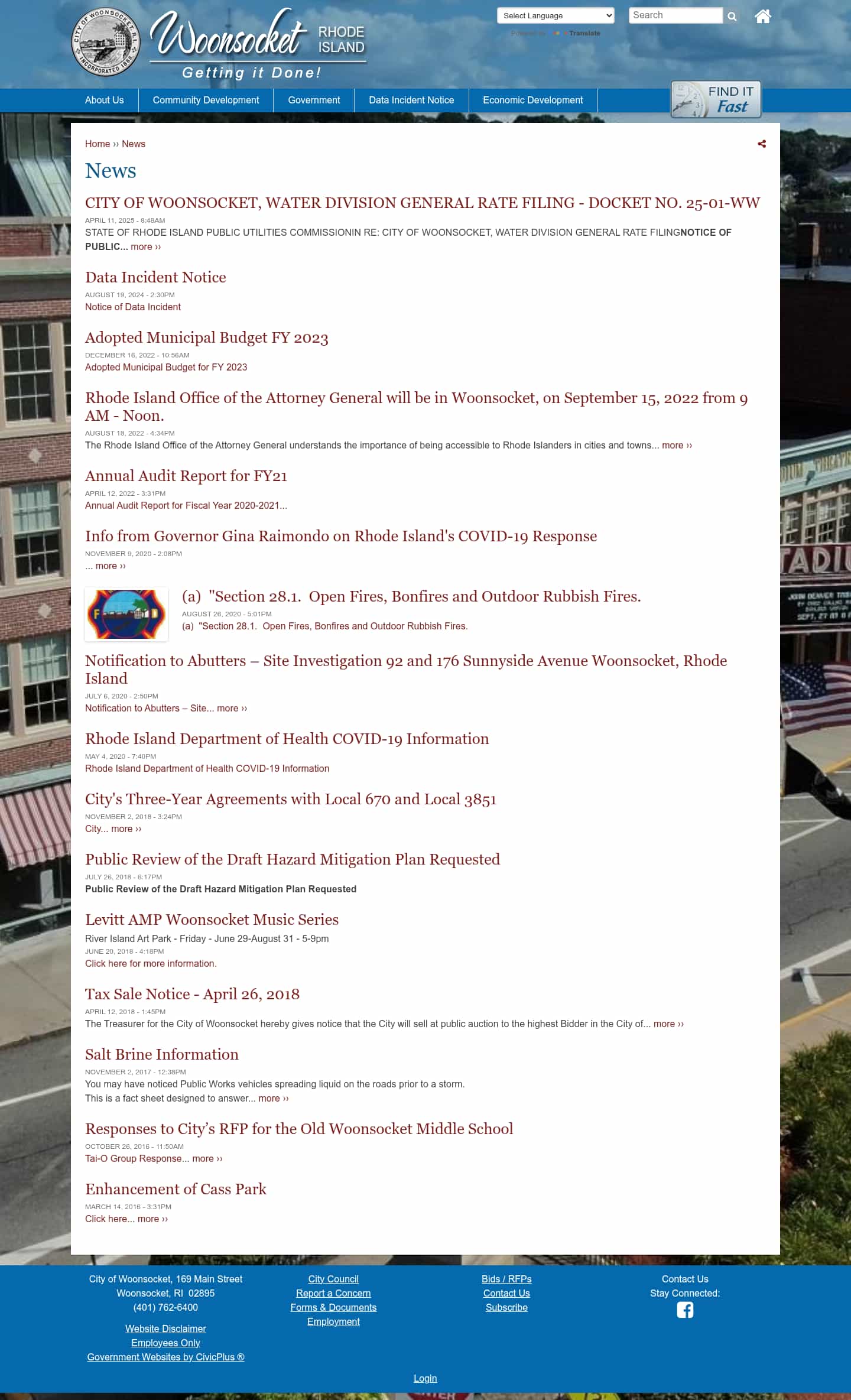 Latest website image capture