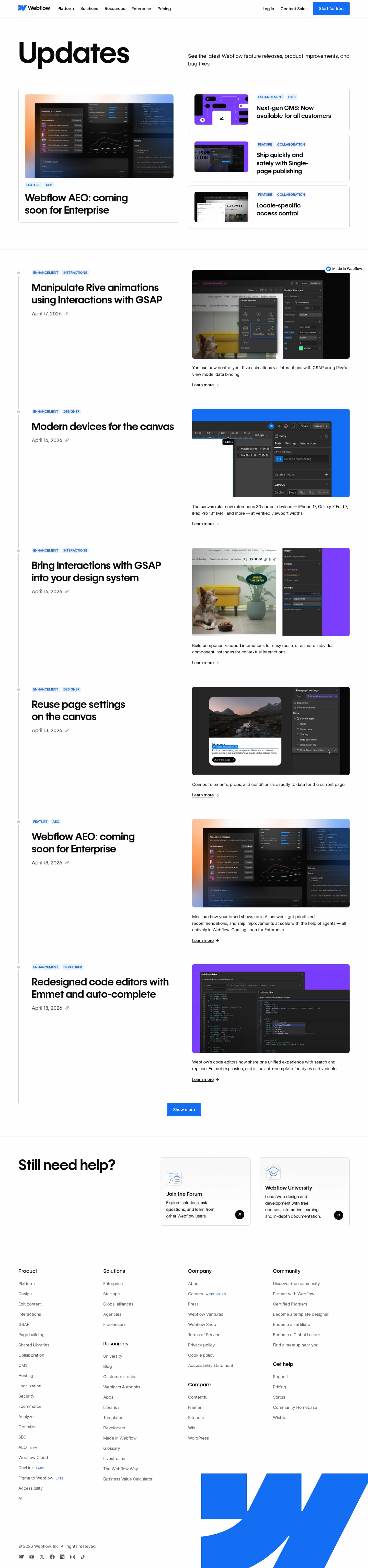 Latest website image capture