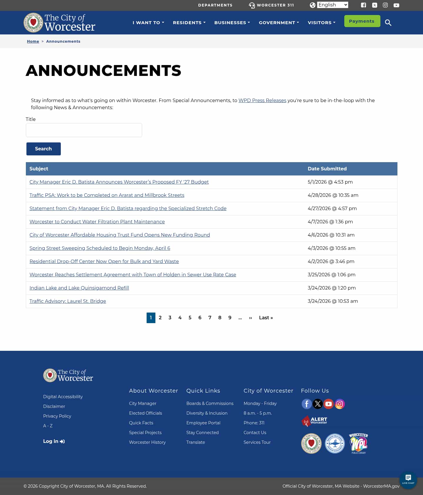 Latest website image capture