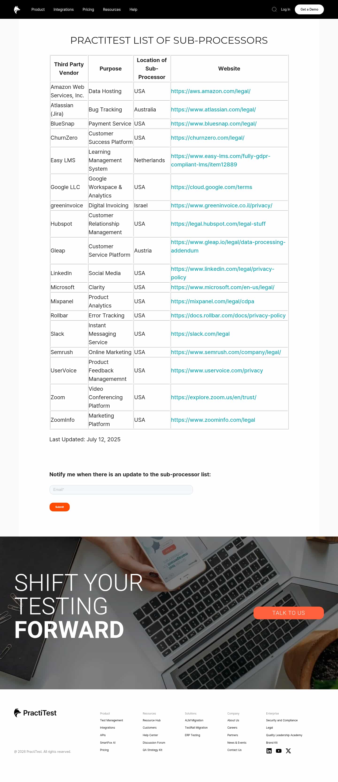 Latest website image capture