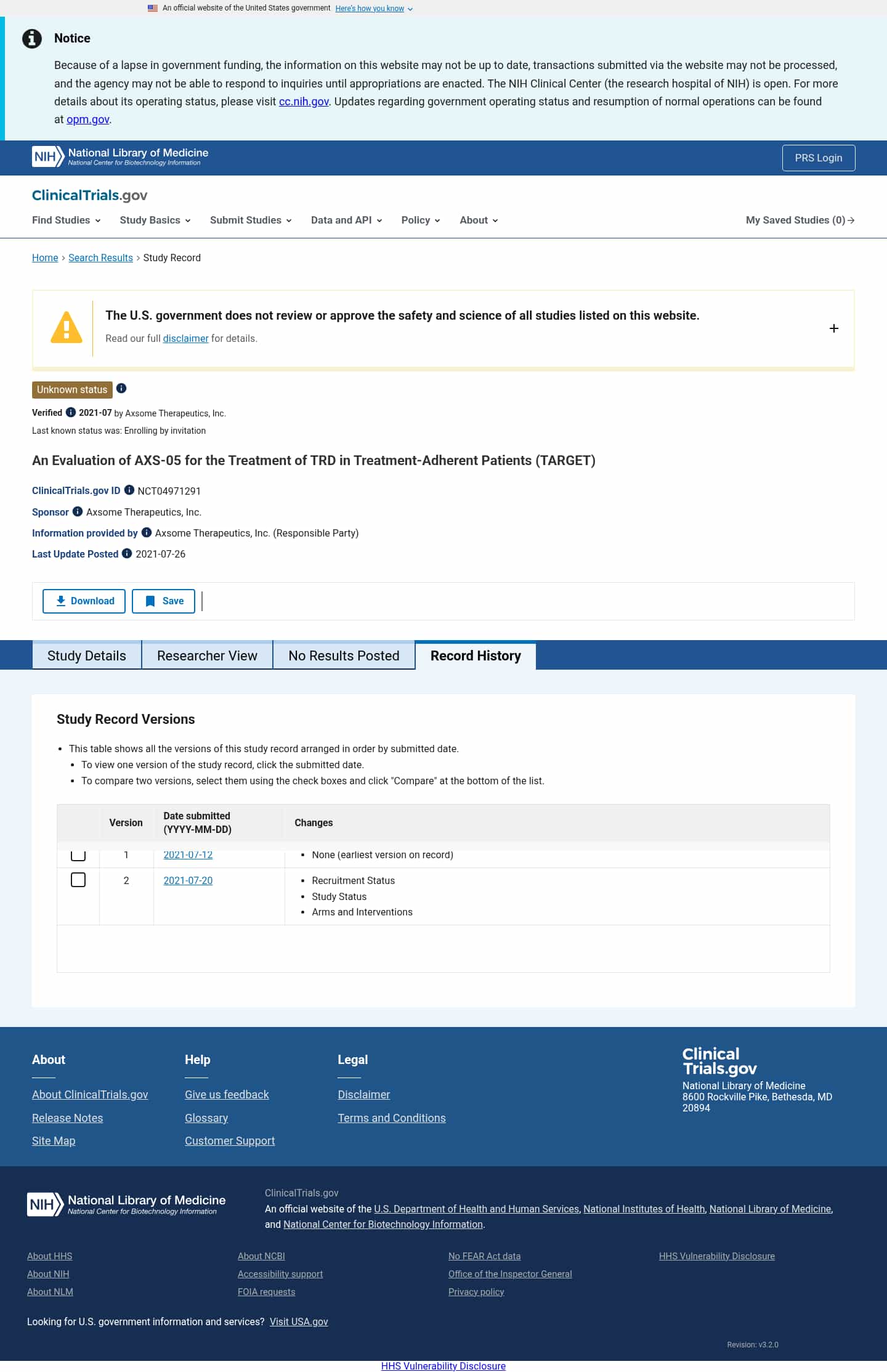 Latest website image capture