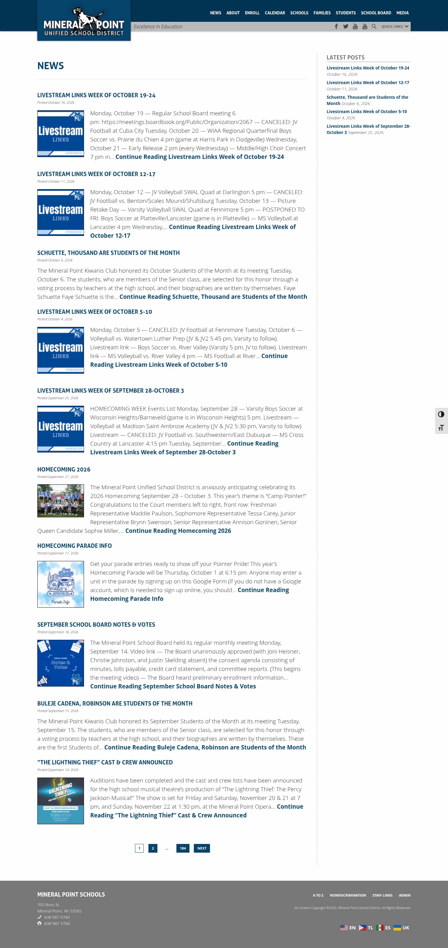 Latest website image capture