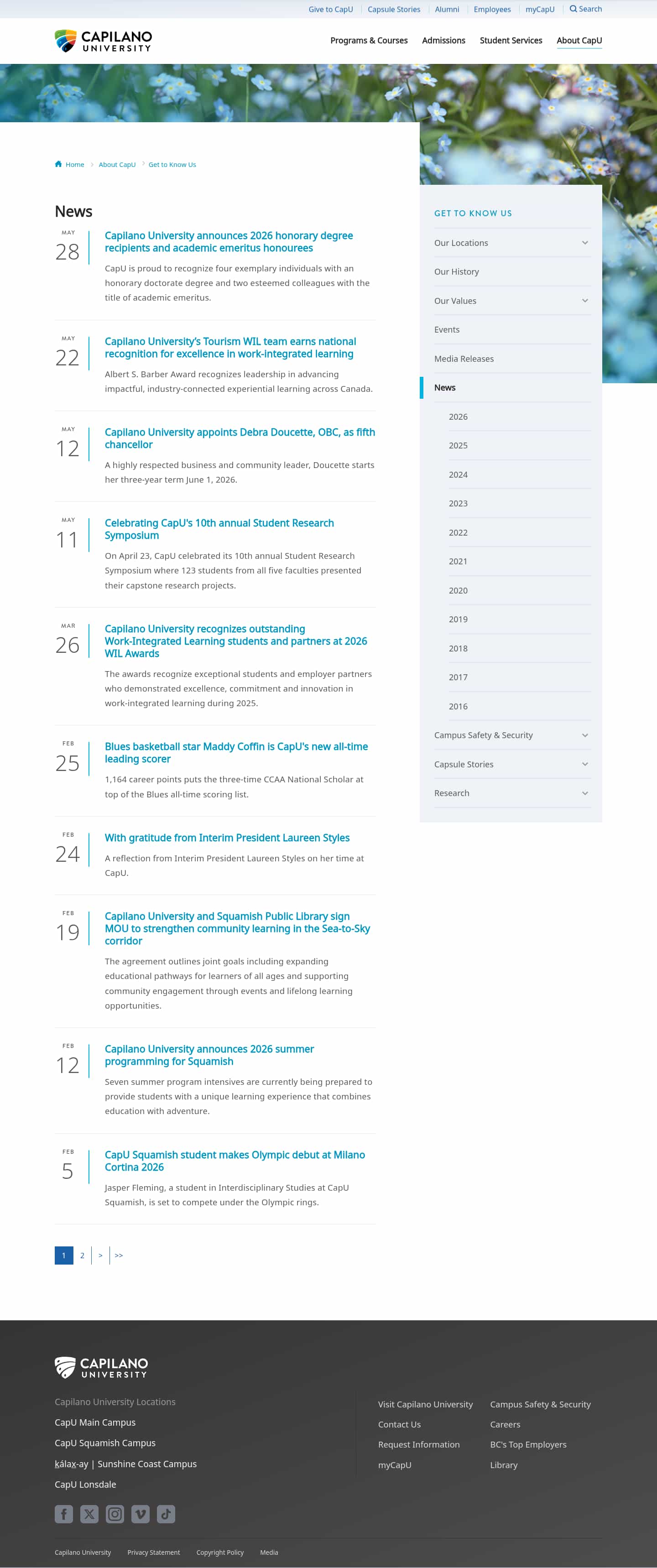 Latest website image capture