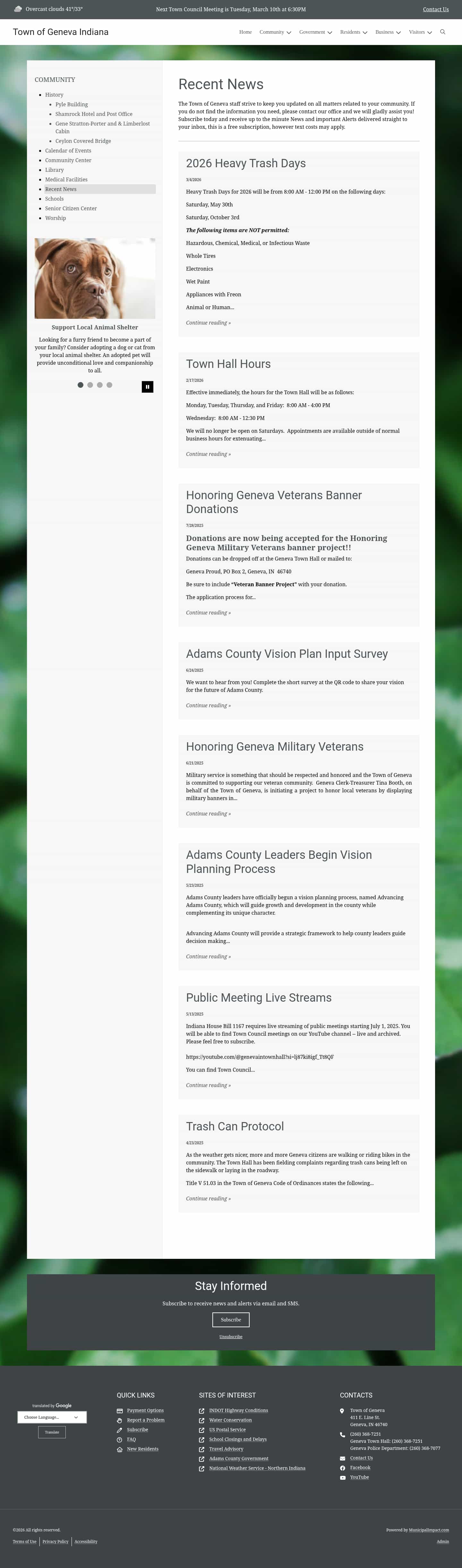 Latest website image capture